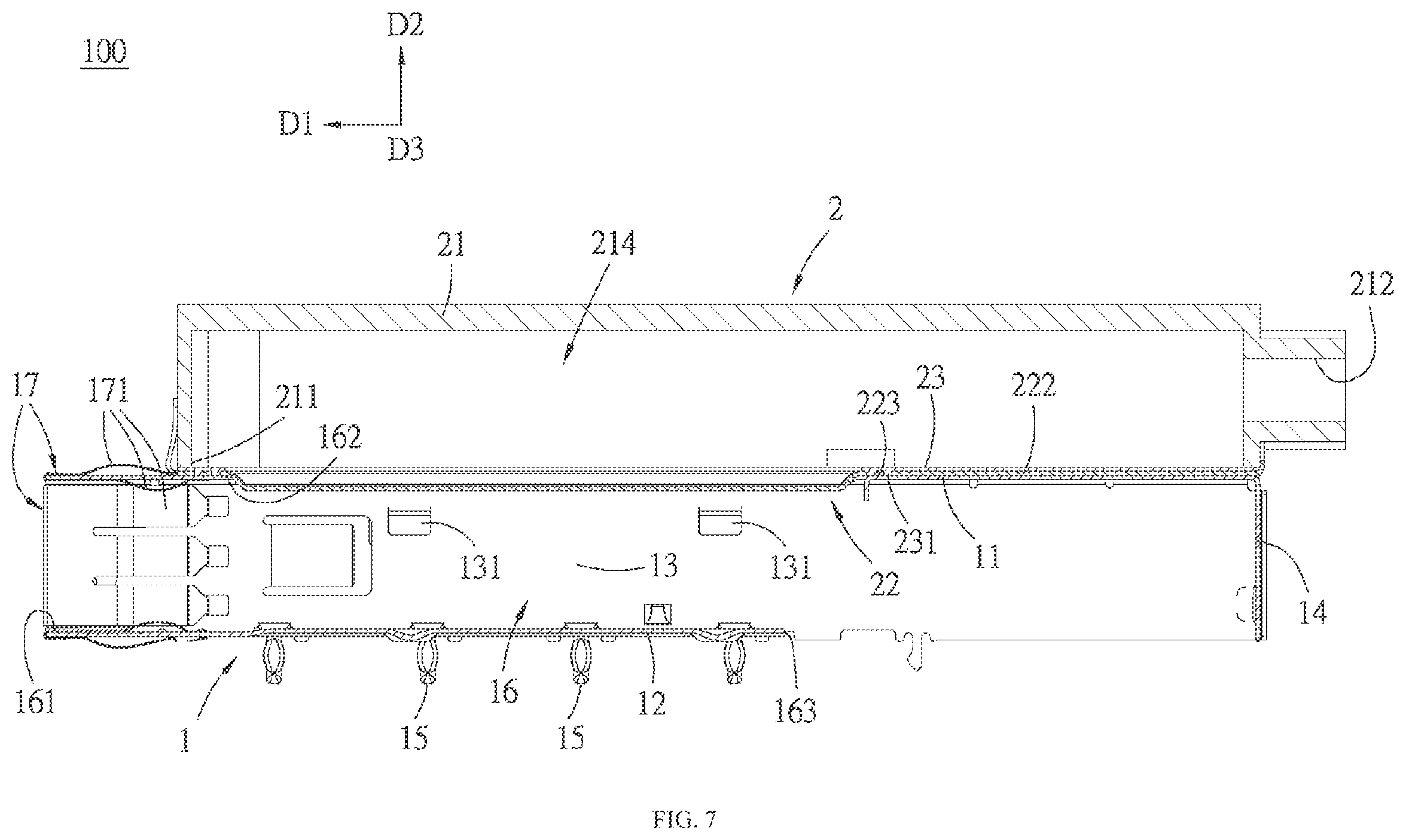Patent US12610500 Figure 7 – Connector assembly