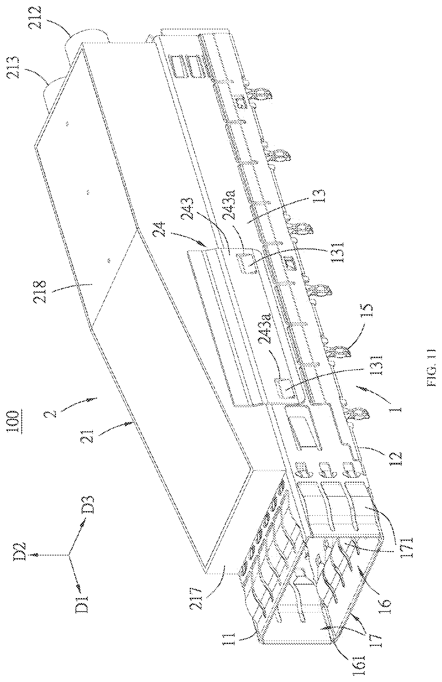 Patent US12610500 Figure 11 – Connector assembly