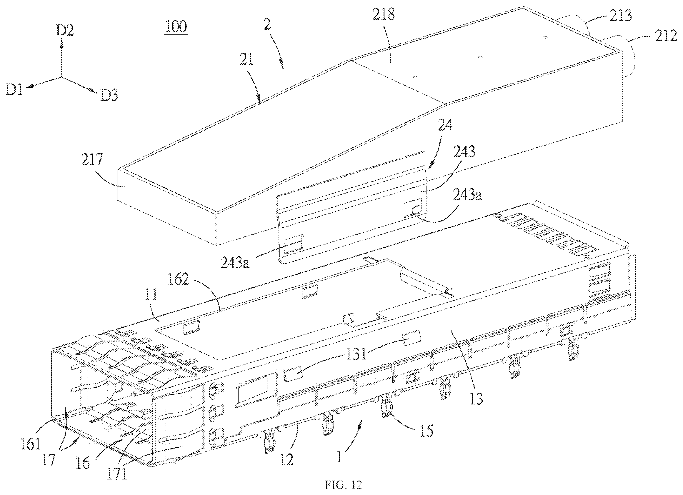 Patent US12610500 Figure 12 – Connector assembly