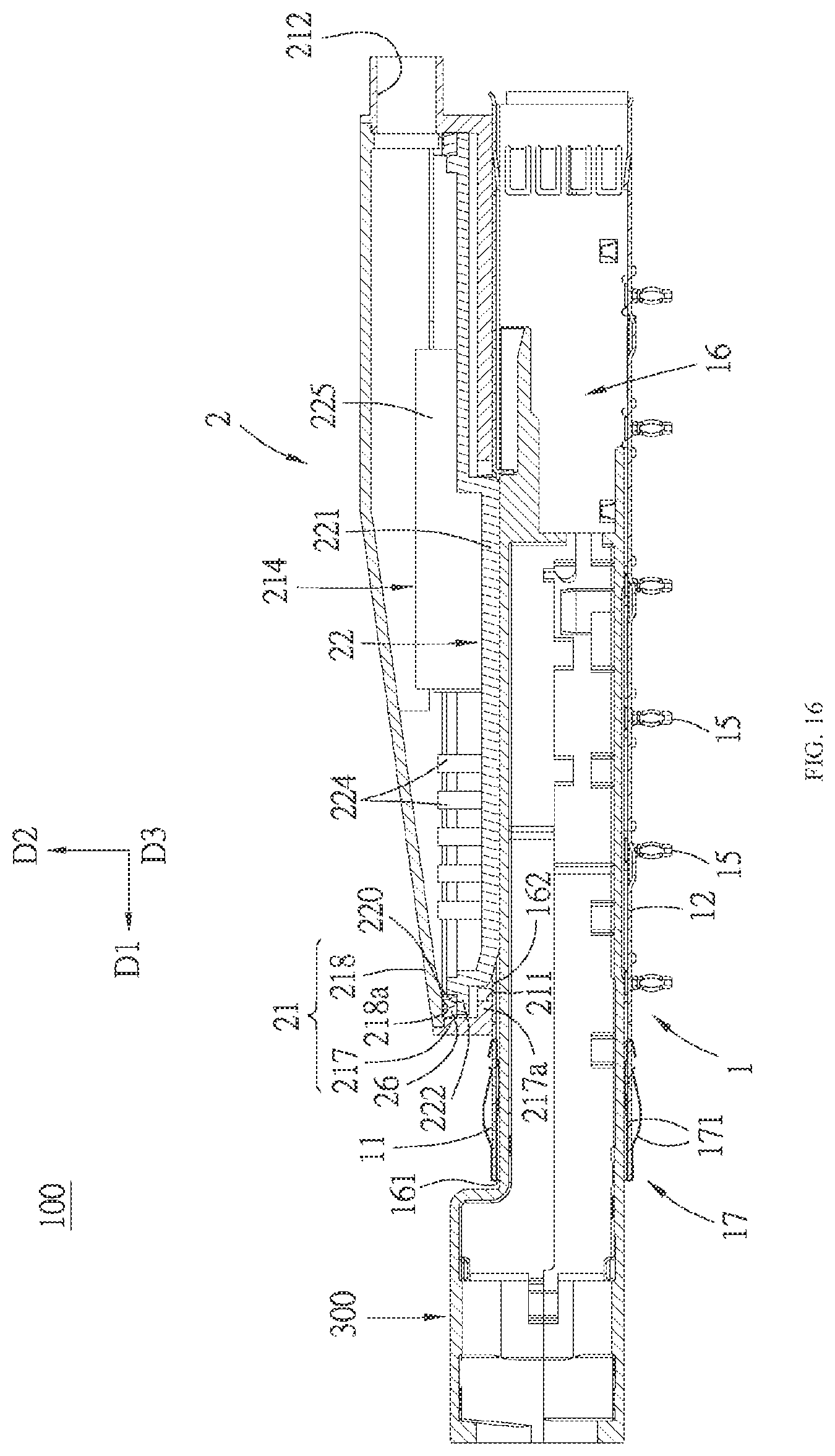 Patent US12610500 Figure 16 – Connector assembly