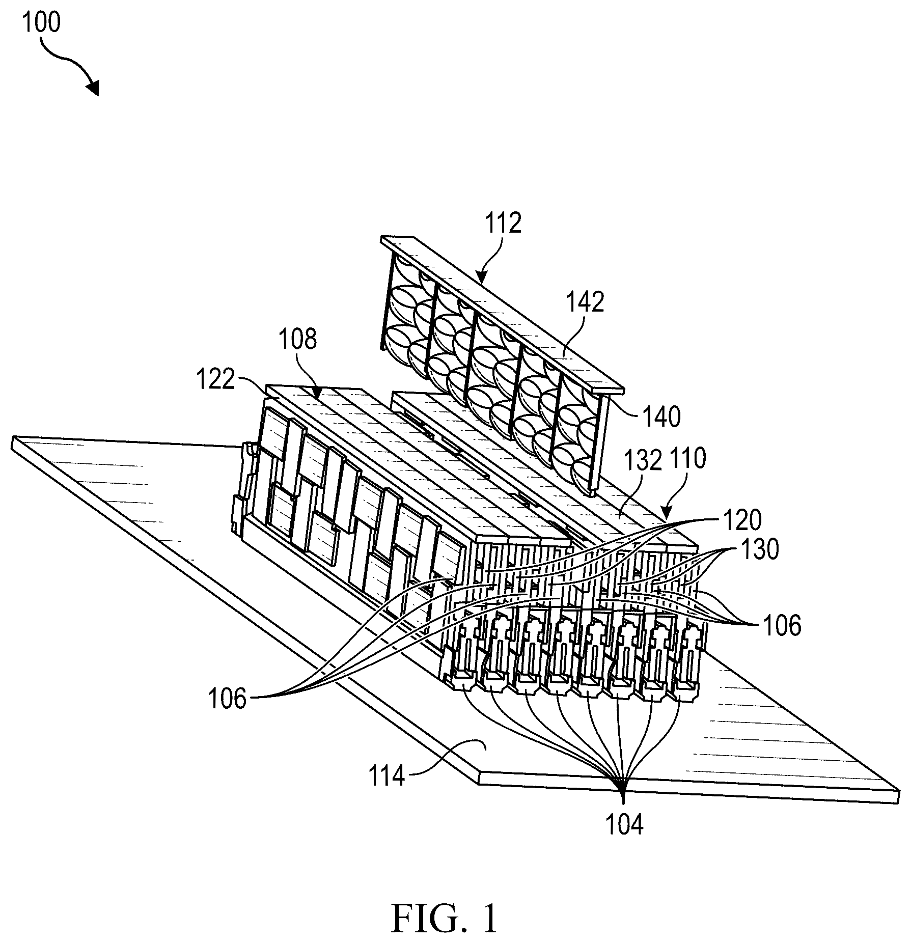 Patent US12610504 Figure 1 – Cooling inserts and adapted heat sinks