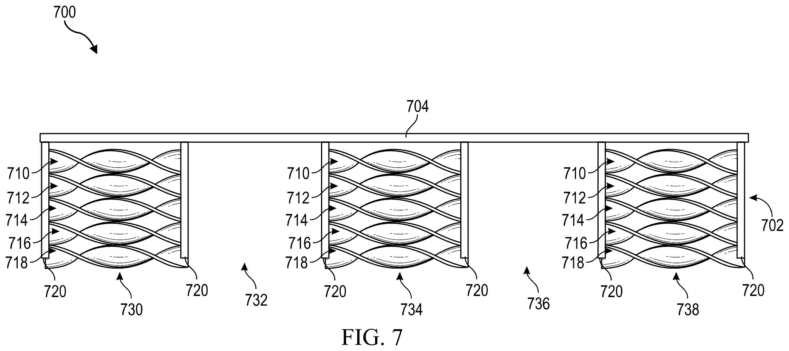 Patent US12610504 Figure 5 – Cooling inserts and adapted heat sinks