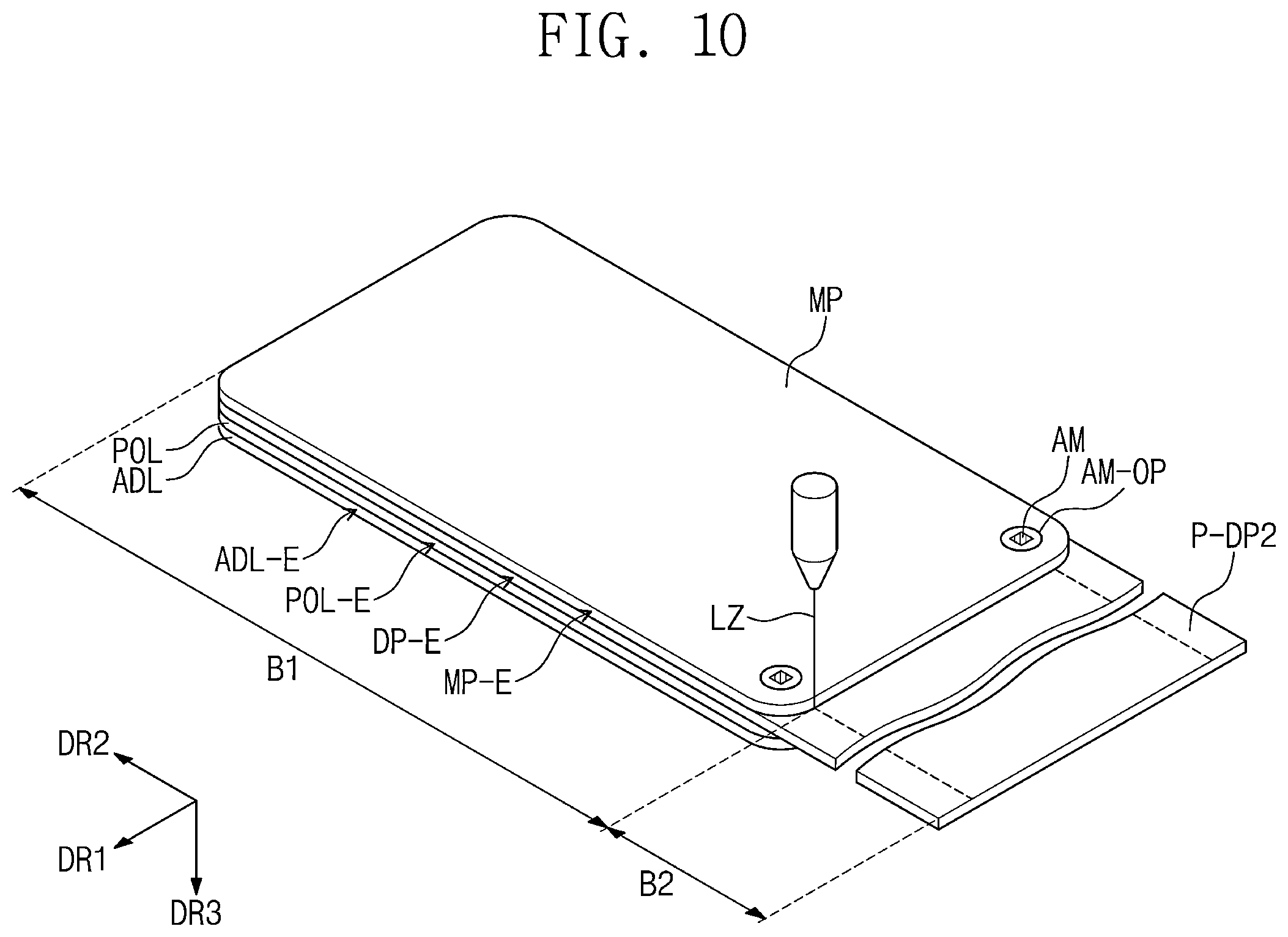 Patent US12610510 Figure 18 – Display device and manufacturing method thereof