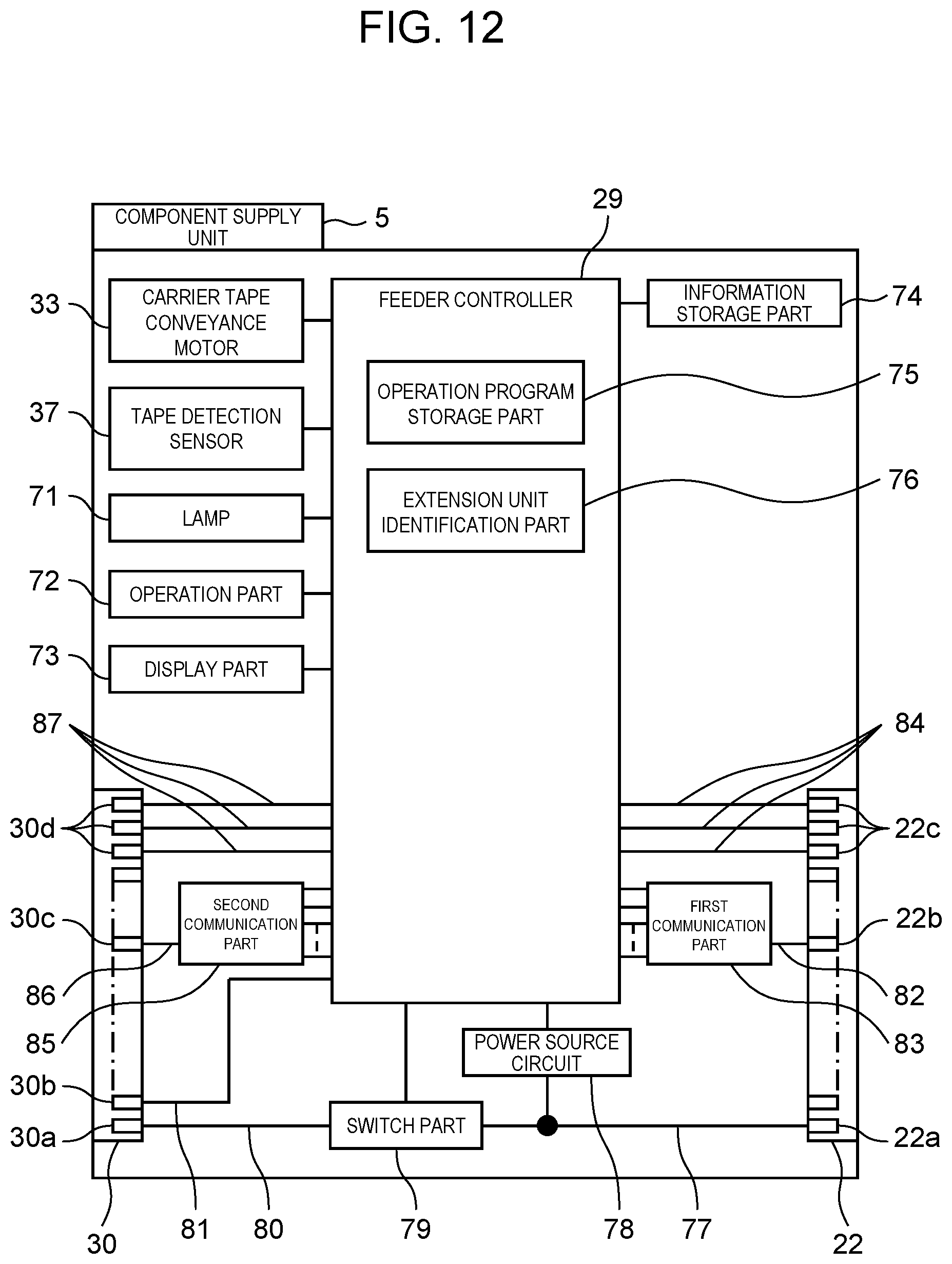 Patent US12610511 Figure 12 – Component mounting device and component mounting method