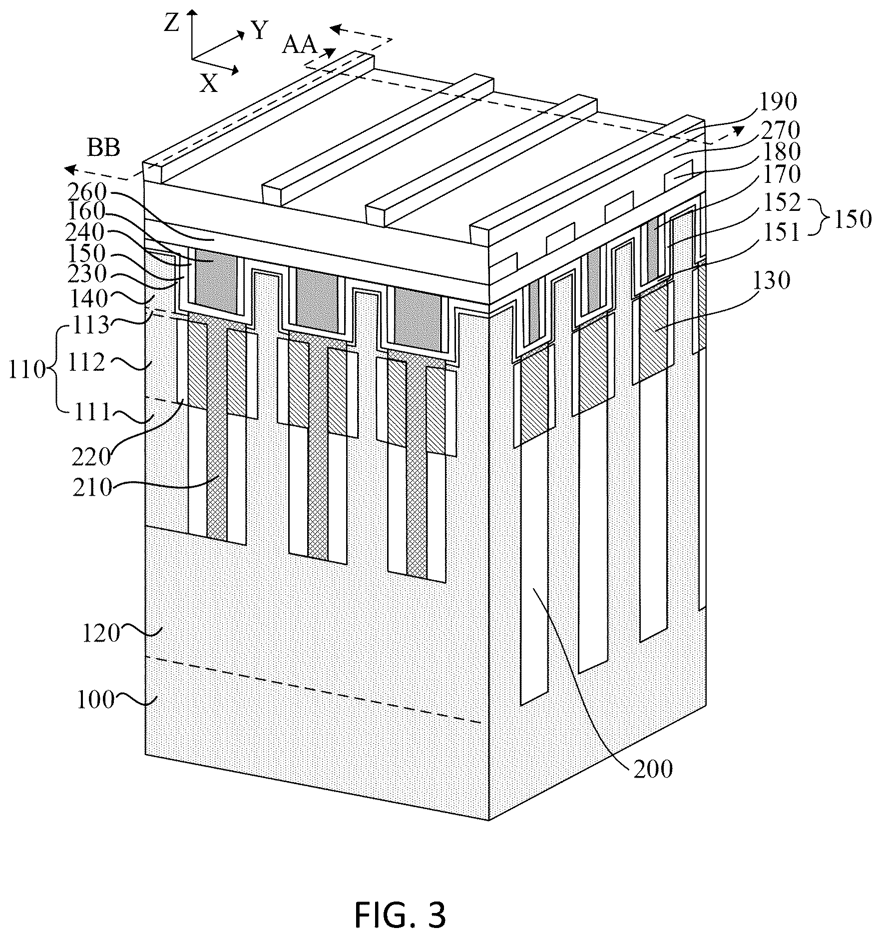Patent US12610516 Figure 3 – Semiconductor structure and method making the same