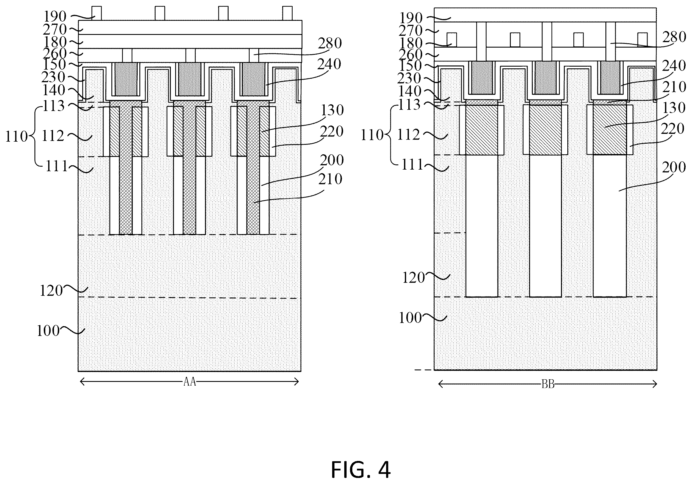 Patent US12610516 Figure 4 – Semiconductor structure and method making the same