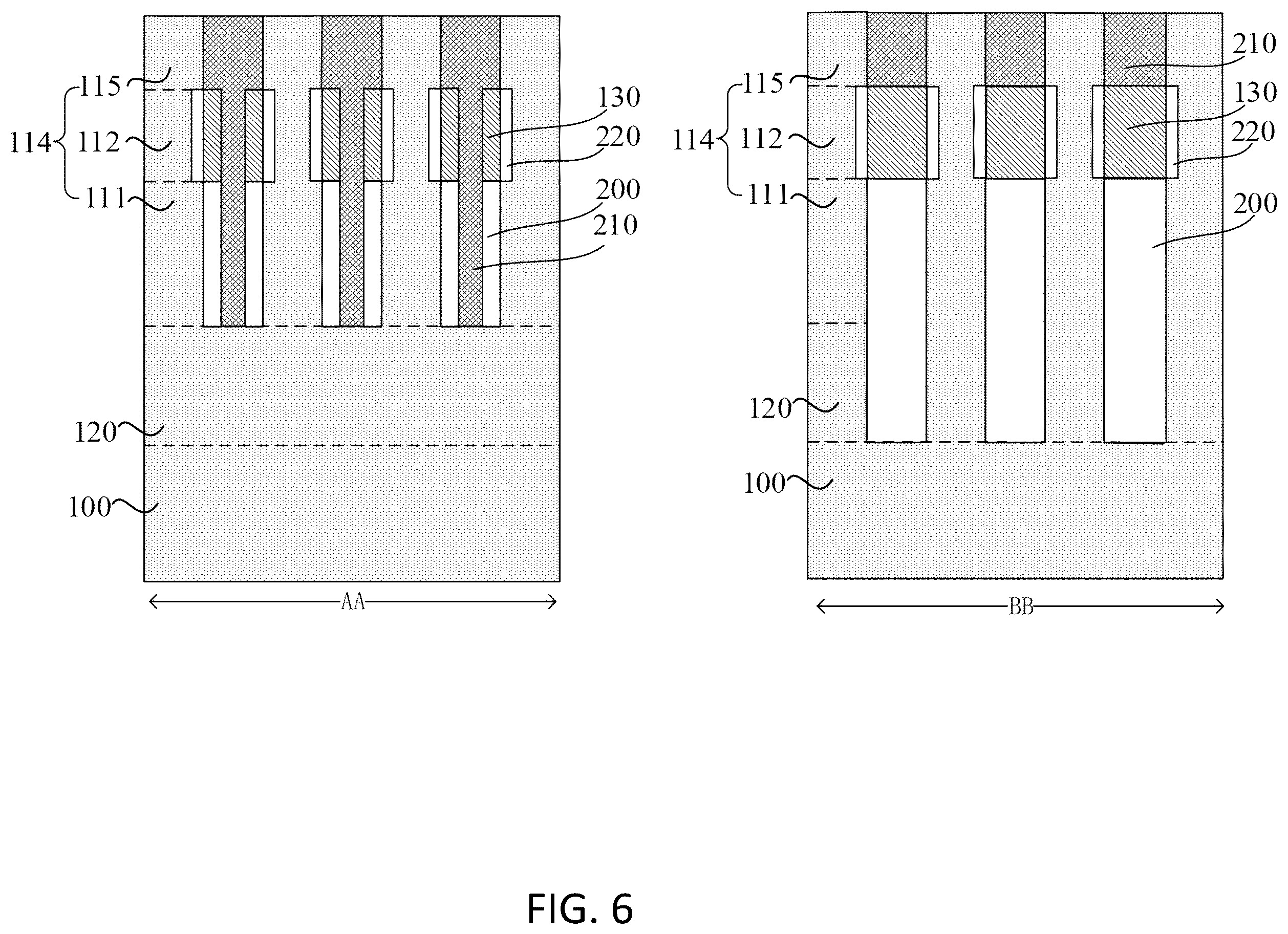 Patent US12610516 Figure 6 – Semiconductor structure and method making the same