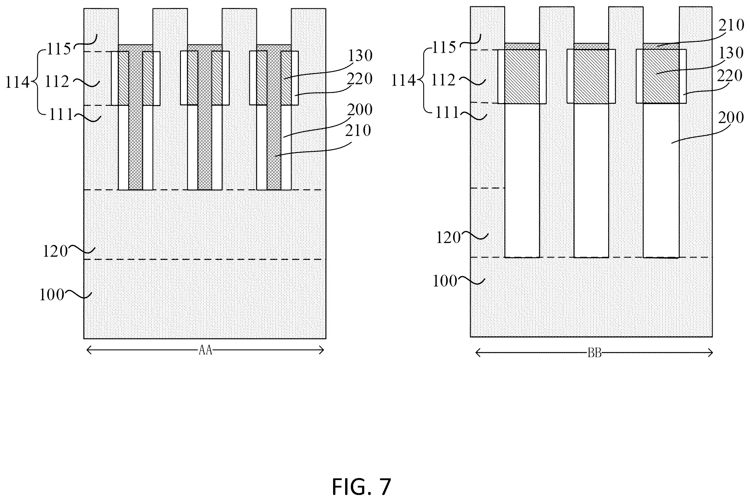 Patent US12610516 Figure 7 – Semiconductor structure and method making the same