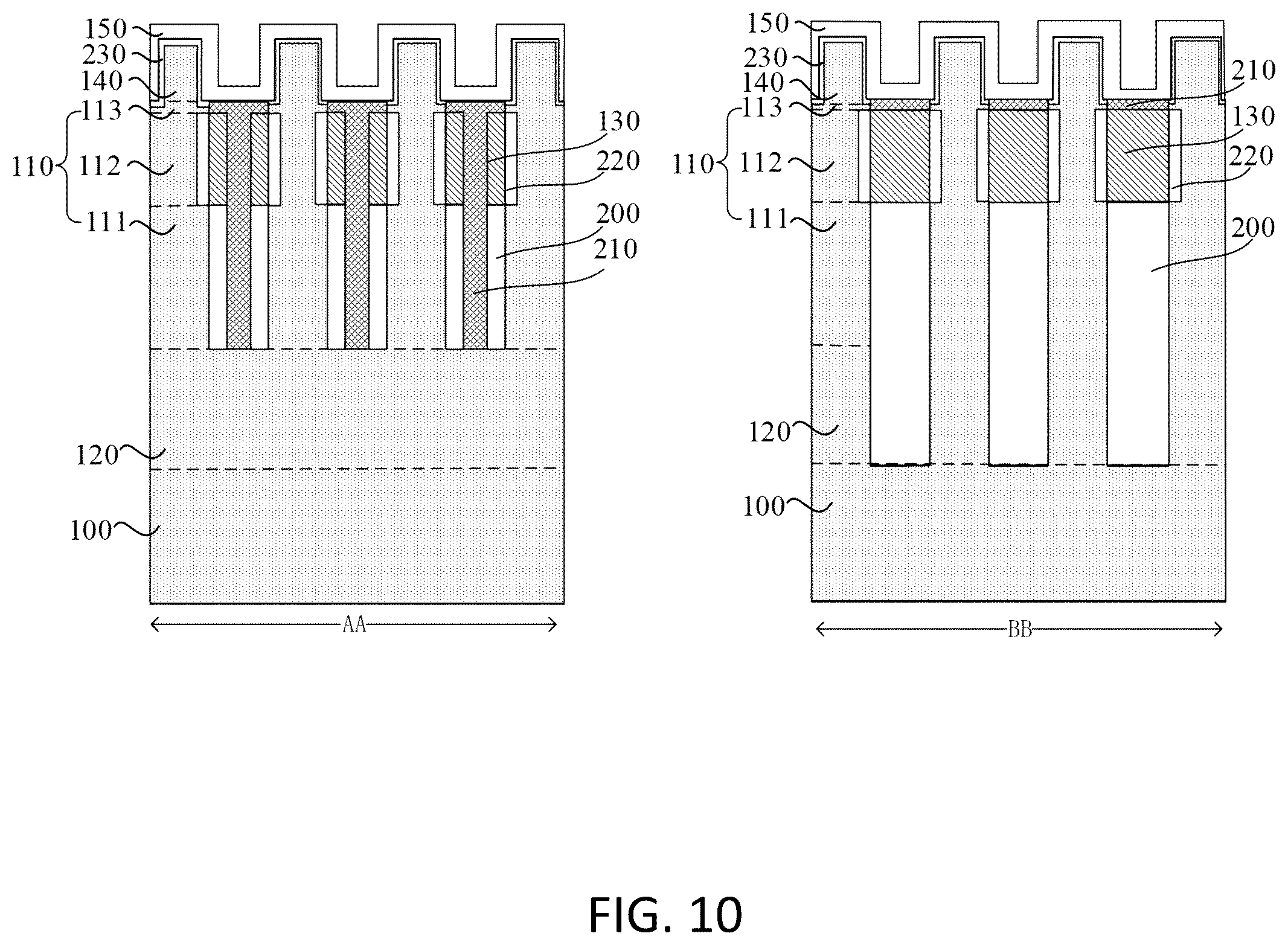 Patent US12610516 Figure 10 – Semiconductor structure and method making the same
