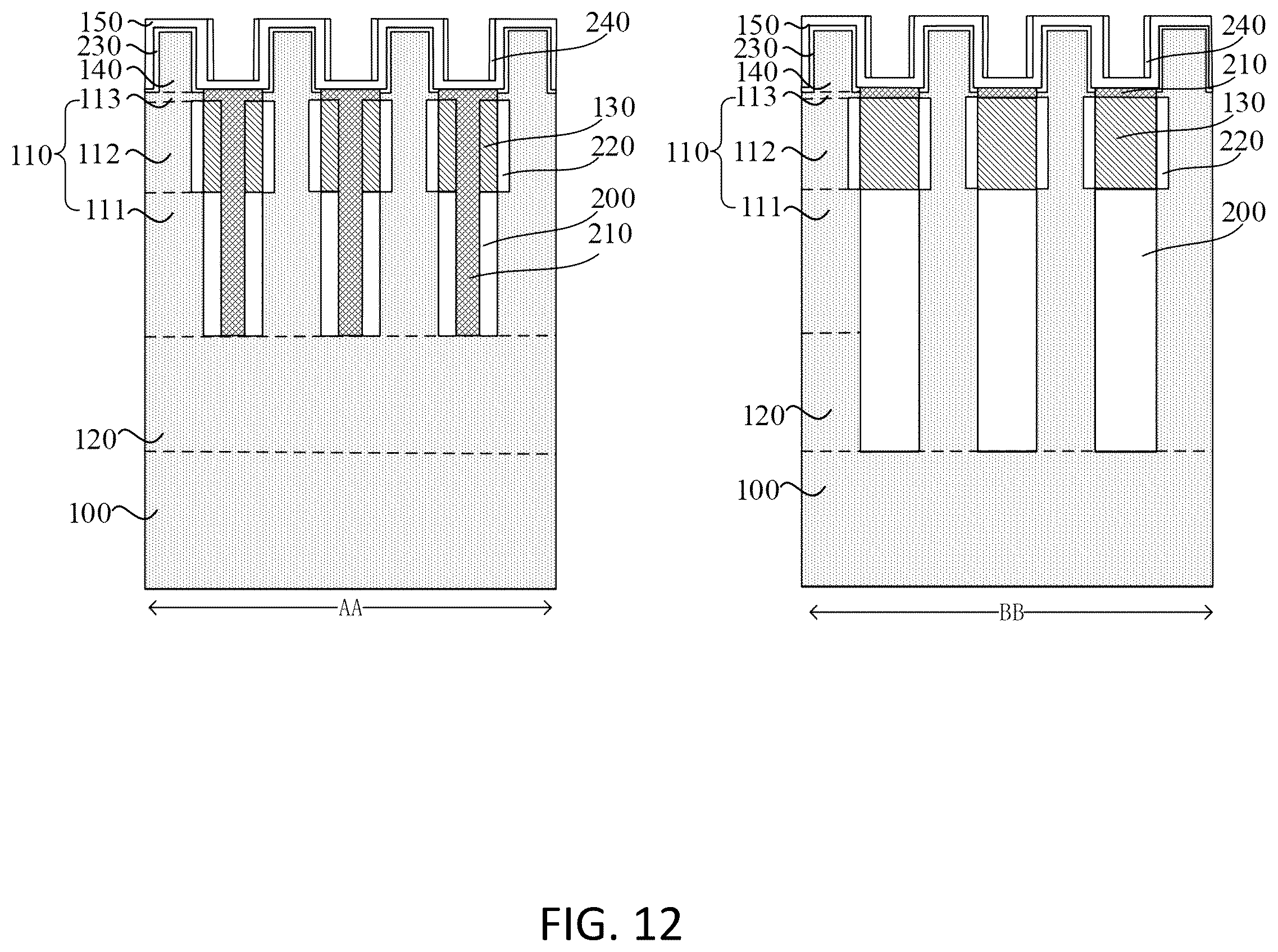Patent US12610516 Figure 12 – Semiconductor structure and method making the same