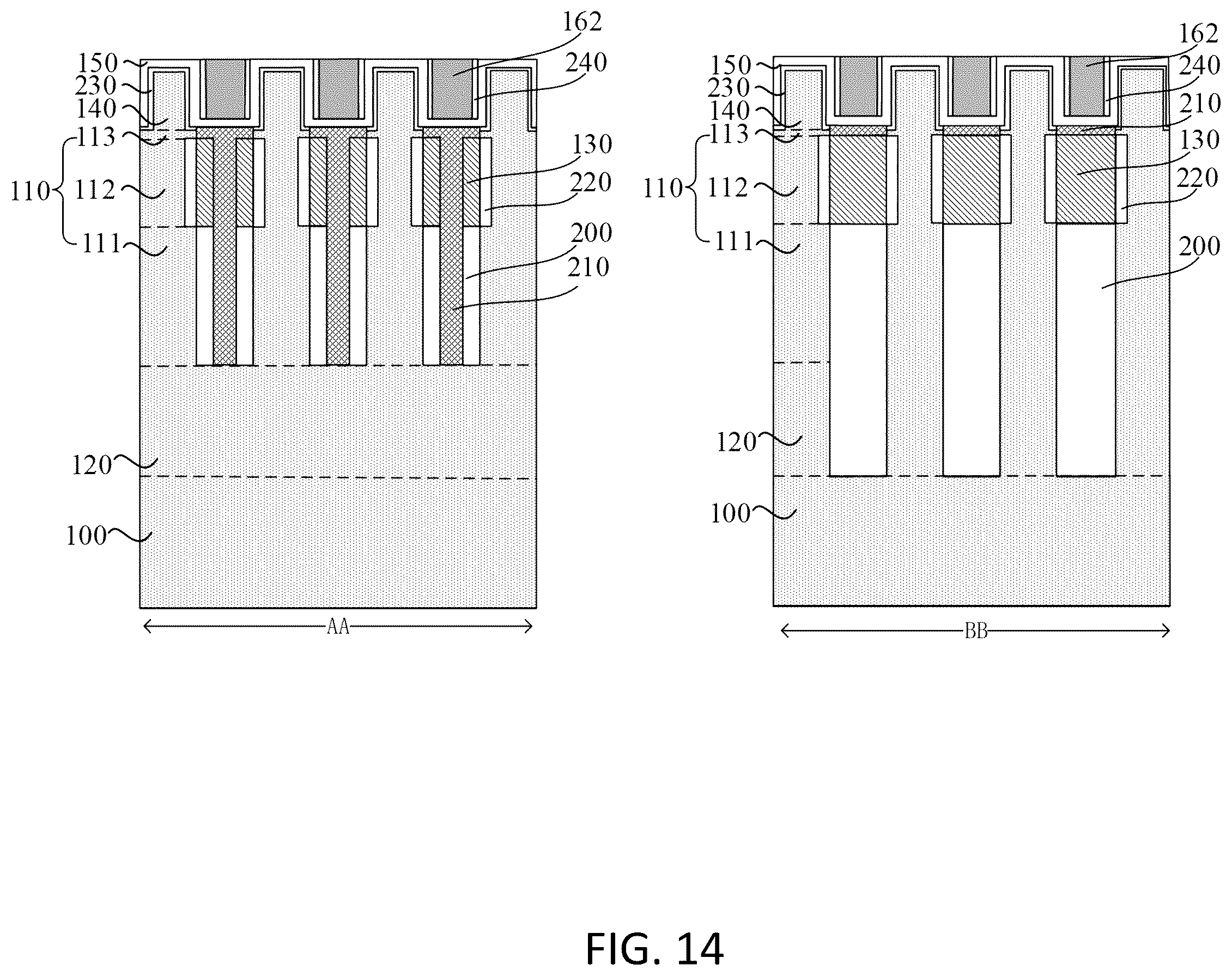 Patent US12610516 Figure 14 – Semiconductor structure and method making the same