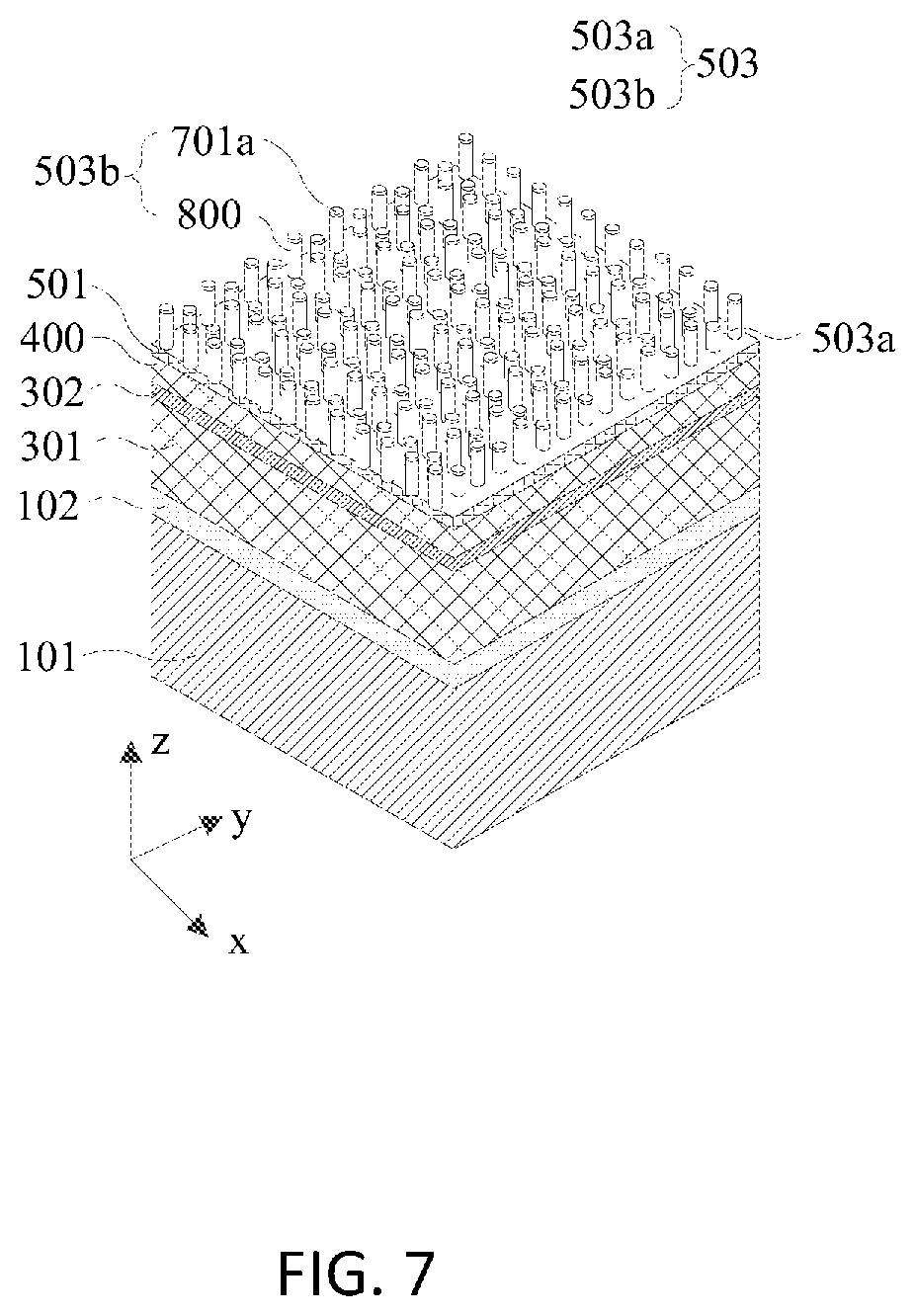 Patent US12610521 Figure 7 – Semiconductor memory having discrete active regions and method of making the same