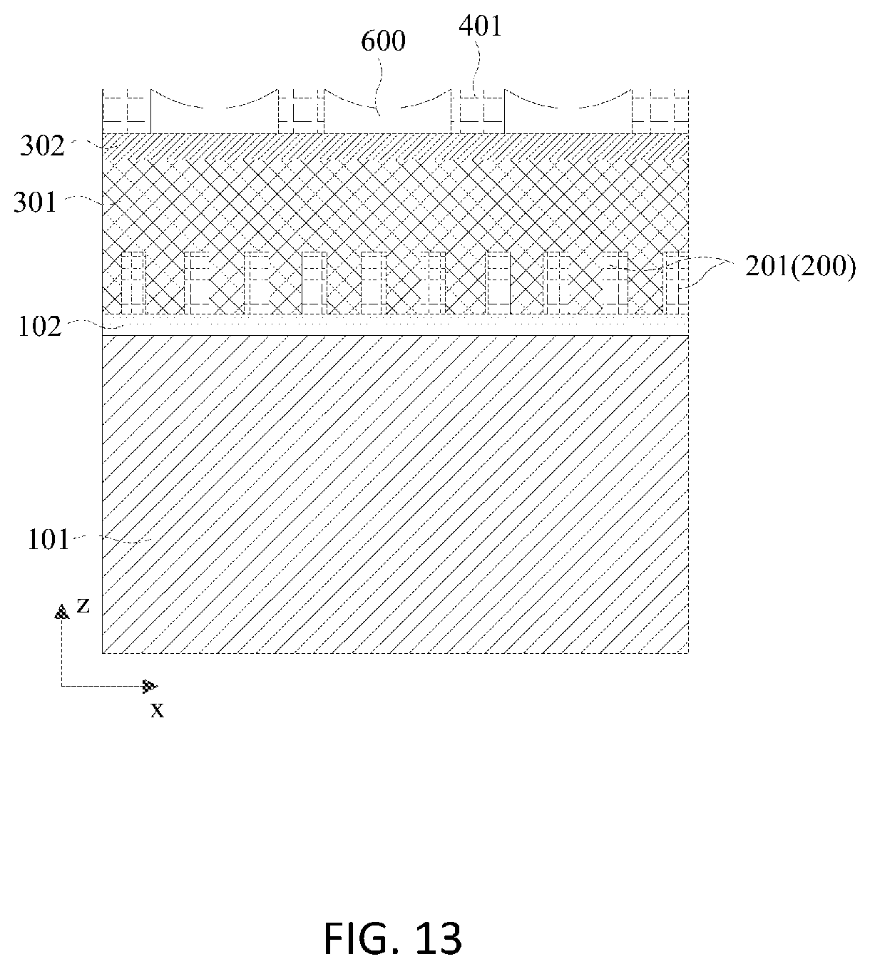 Patent US12610521 Figure 13 – Semiconductor memory having discrete active regions and method of making the same