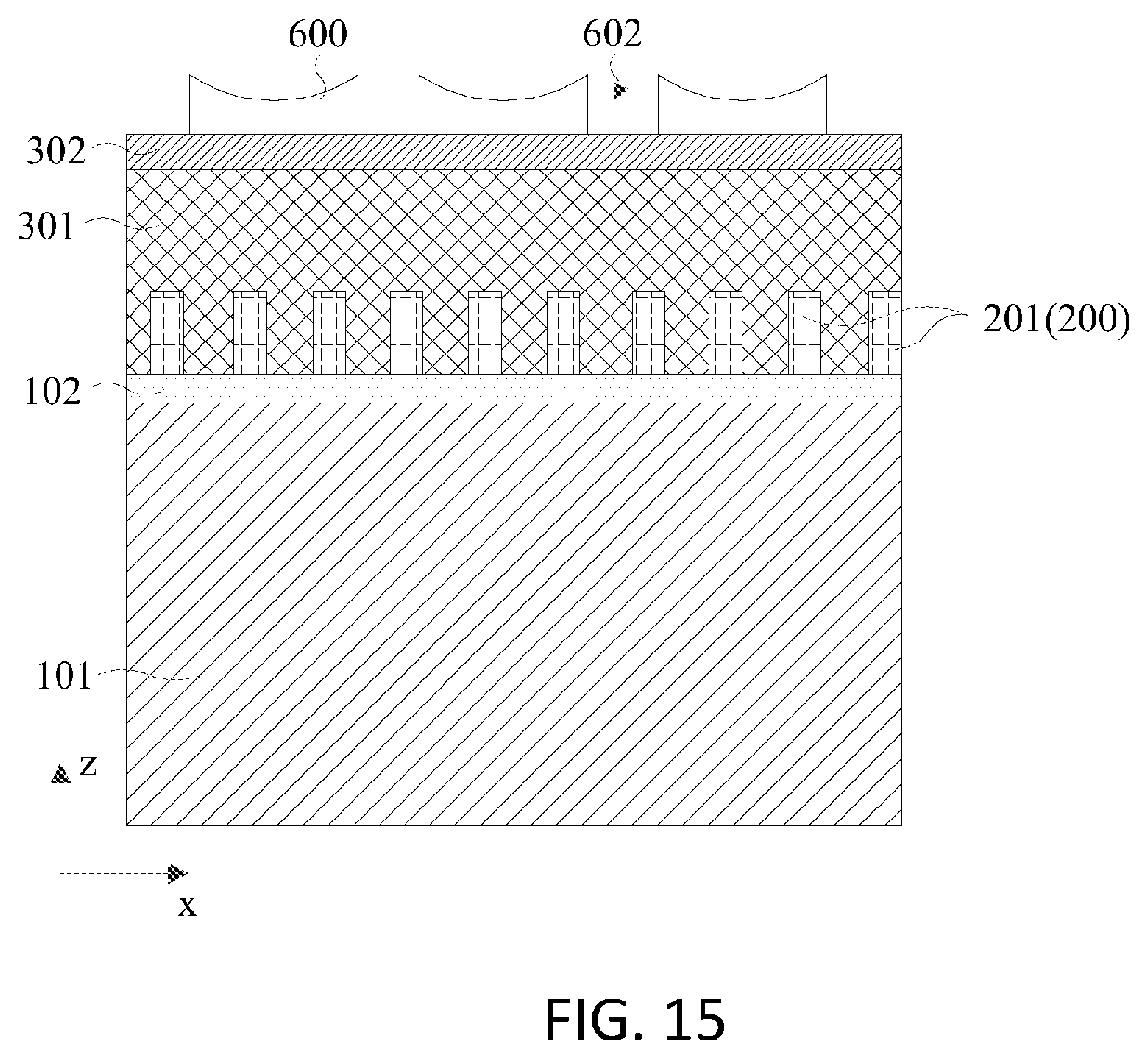 Patent US12610521 Figure 15 – Semiconductor memory having discrete active regions and method of making the same