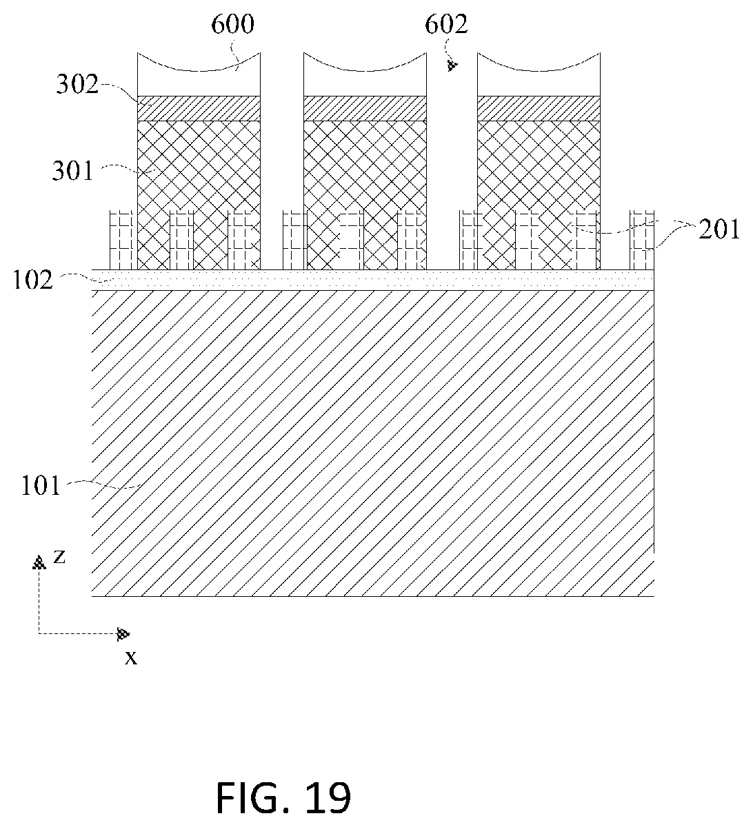 Patent US12610521 Figure 19 – Semiconductor memory having discrete active regions and method of making the same