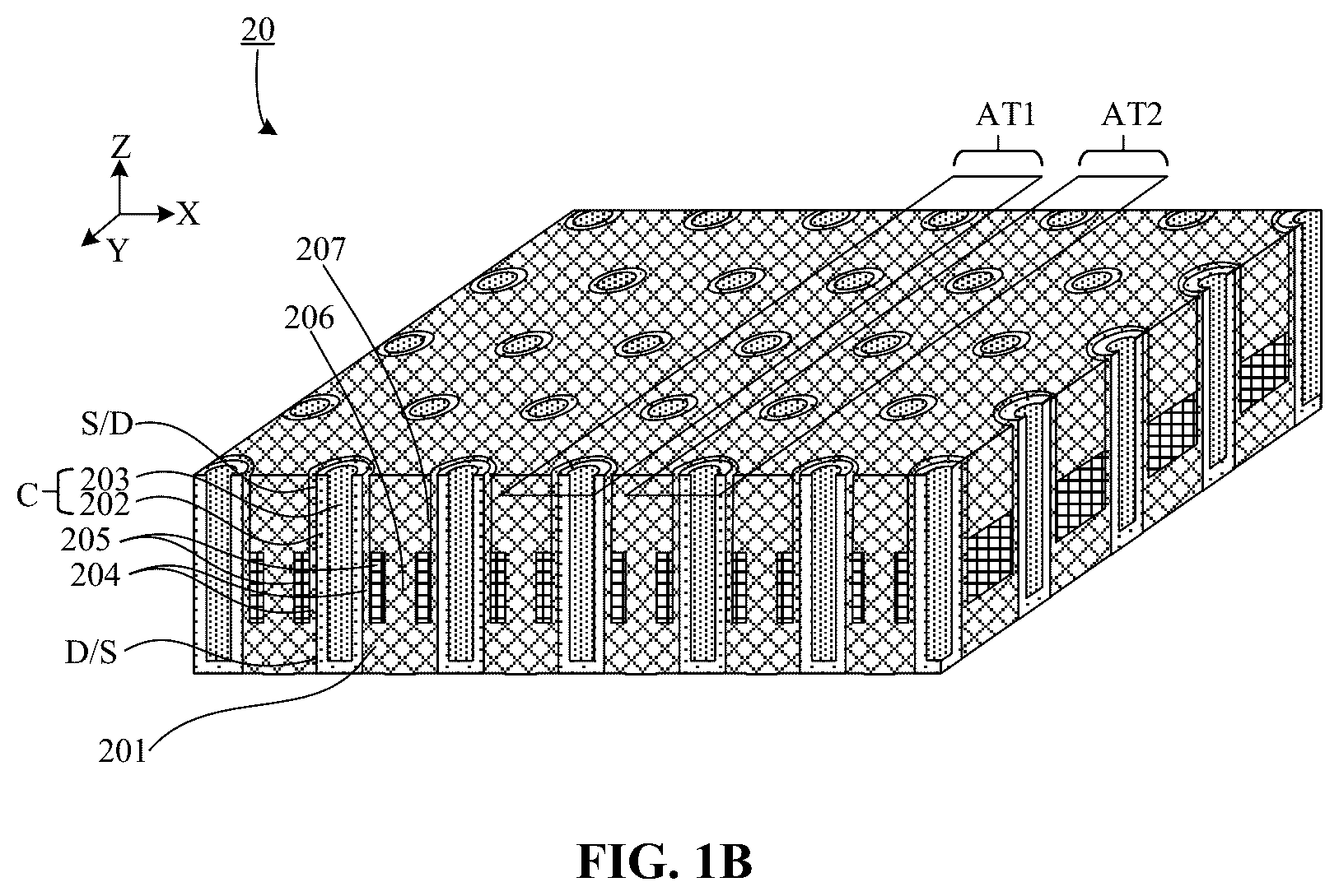Patent US12610525 Figure 2 – Semiconductor structure, method for manufacturing semiconductor structure, memory and method for manufacturing memory