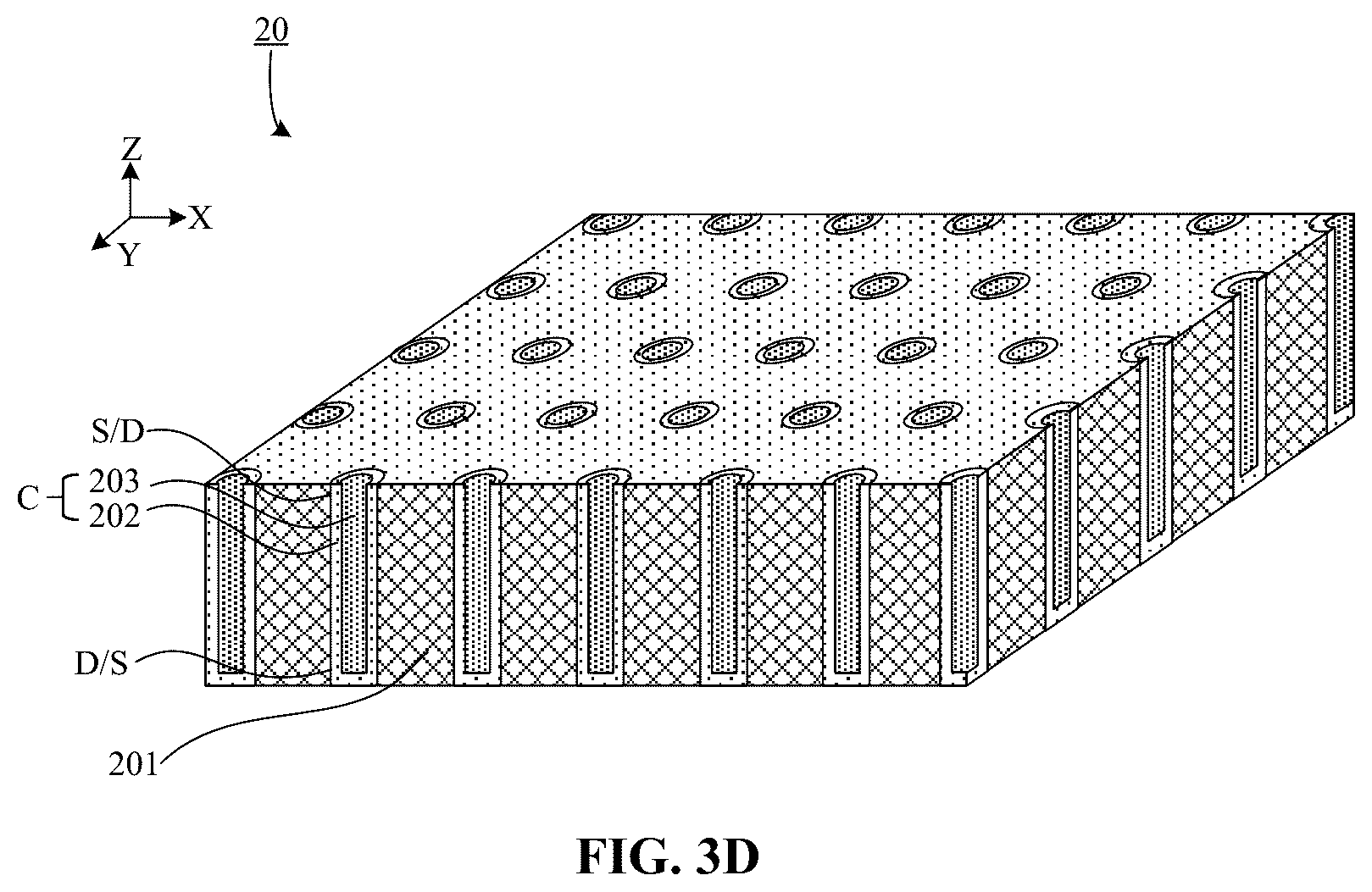 Patent US12610525 Figure 7 – Semiconductor structure, method for manufacturing semiconductor structure, memory and method for manufacturing memory