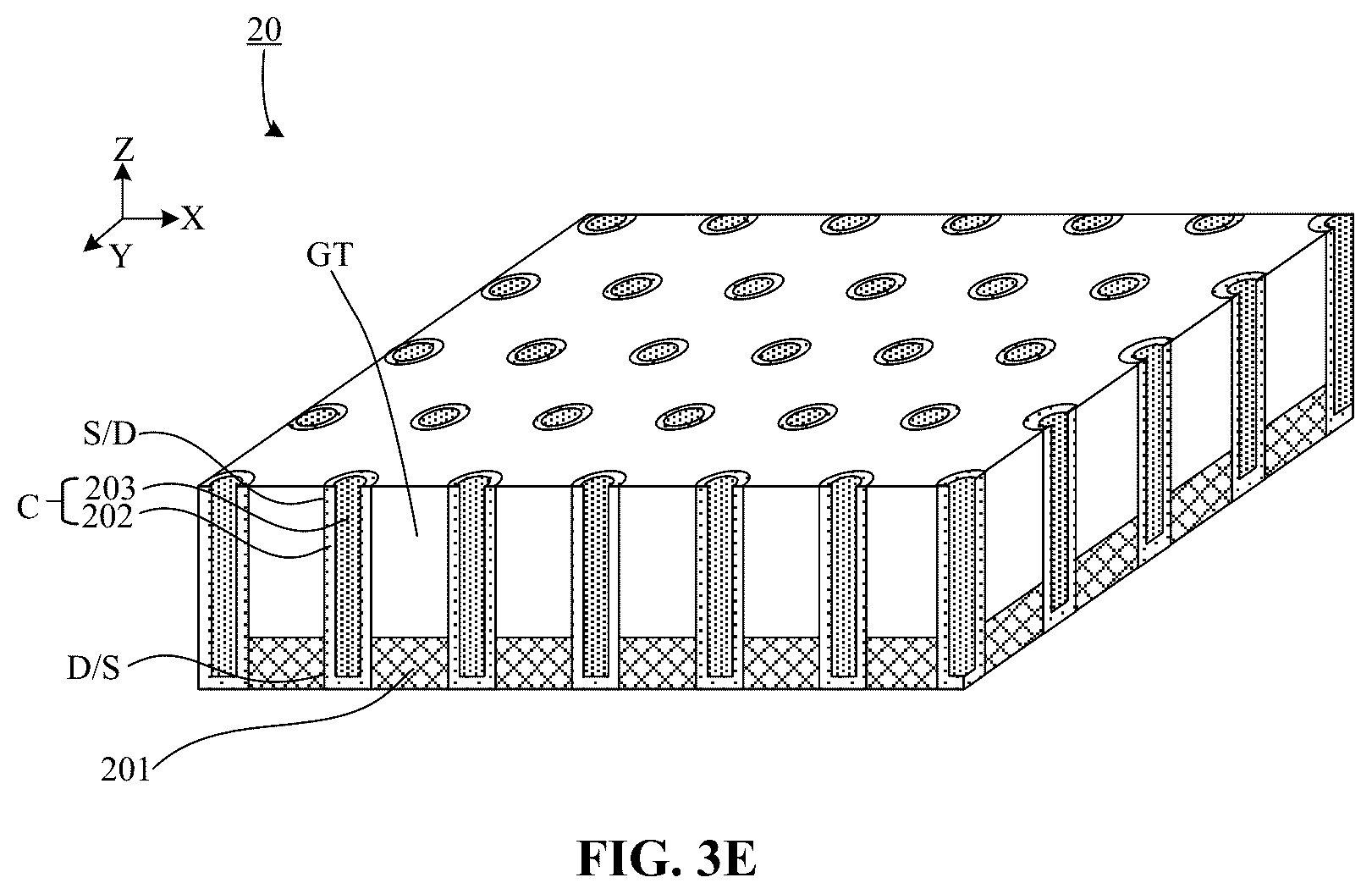 Patent US12610525 Figure 8 – Semiconductor structure, method for manufacturing semiconductor structure, memory and method for manufacturing memory