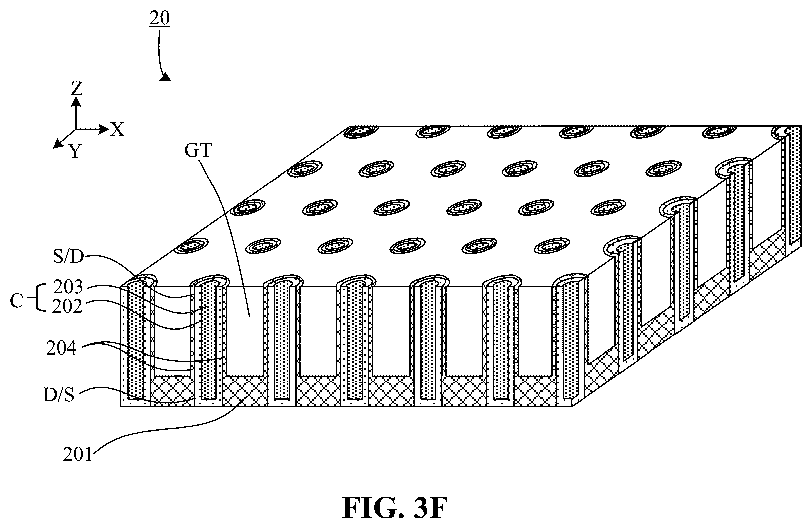 Patent US12610525 Figure 9 – Semiconductor structure, method for manufacturing semiconductor structure, memory and method for manufacturing memory