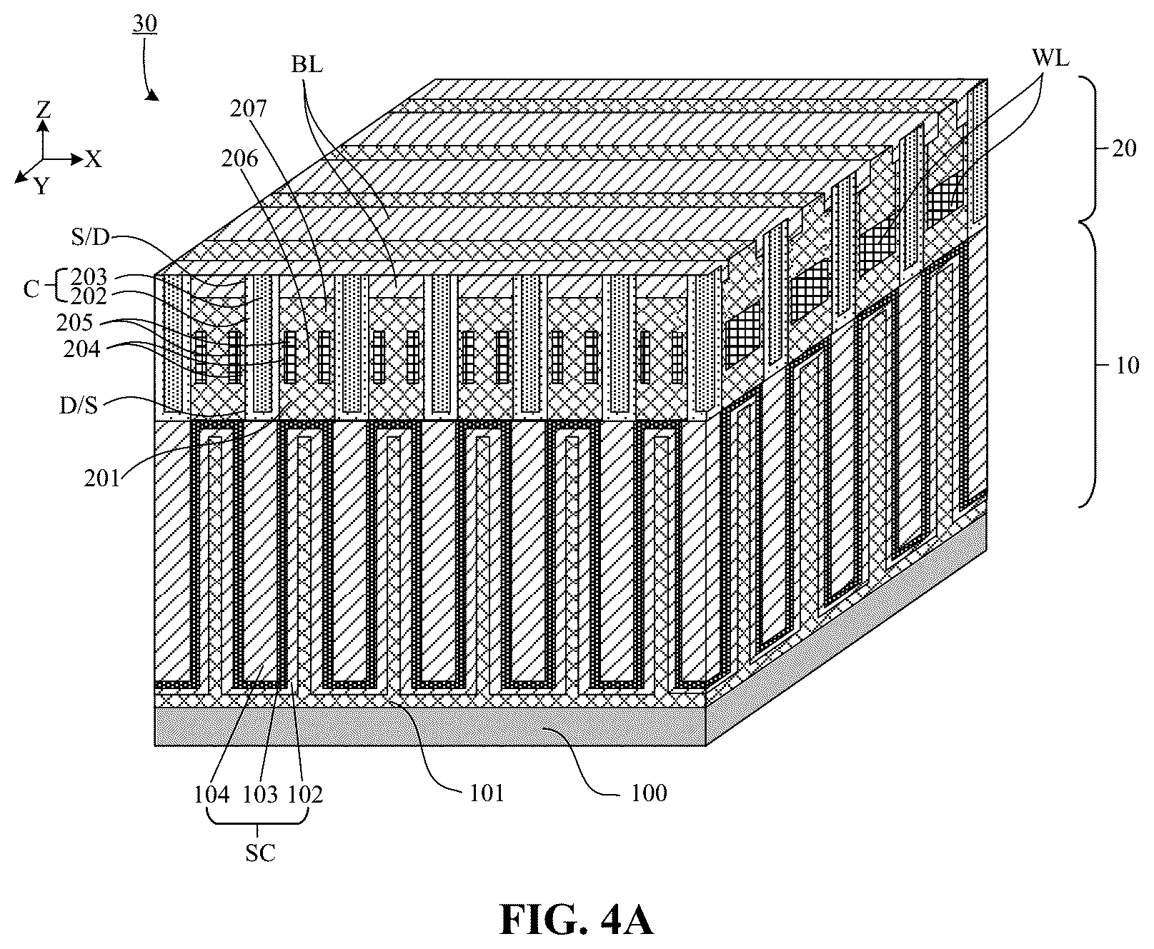 Patent US12610525 Figure 14 – Semiconductor structure, method for manufacturing semiconductor structure, memory and method for manufacturing memory