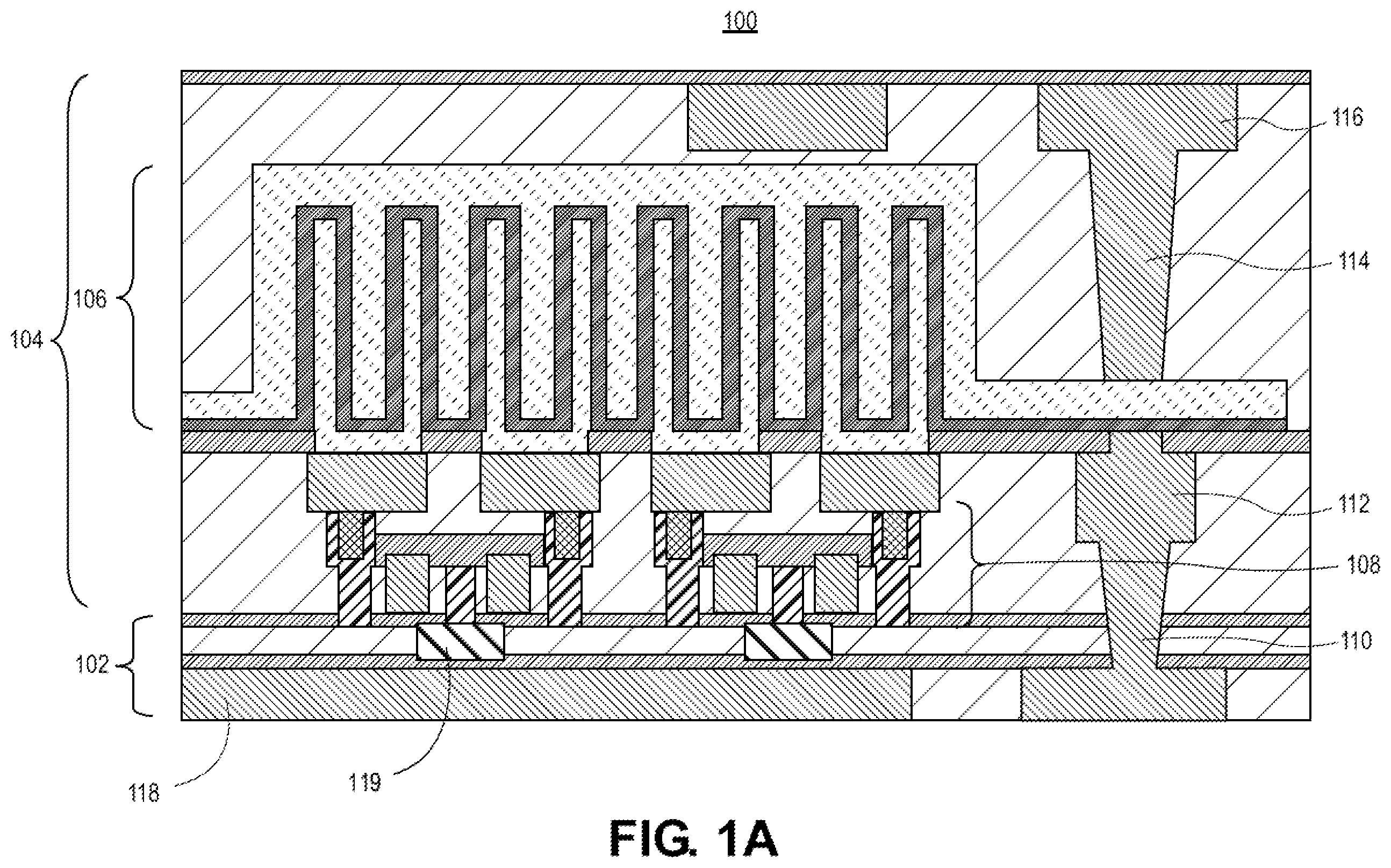 Patent US12610527 — Integrated circuit structures having memory access transistor with backside contact — Figure 1