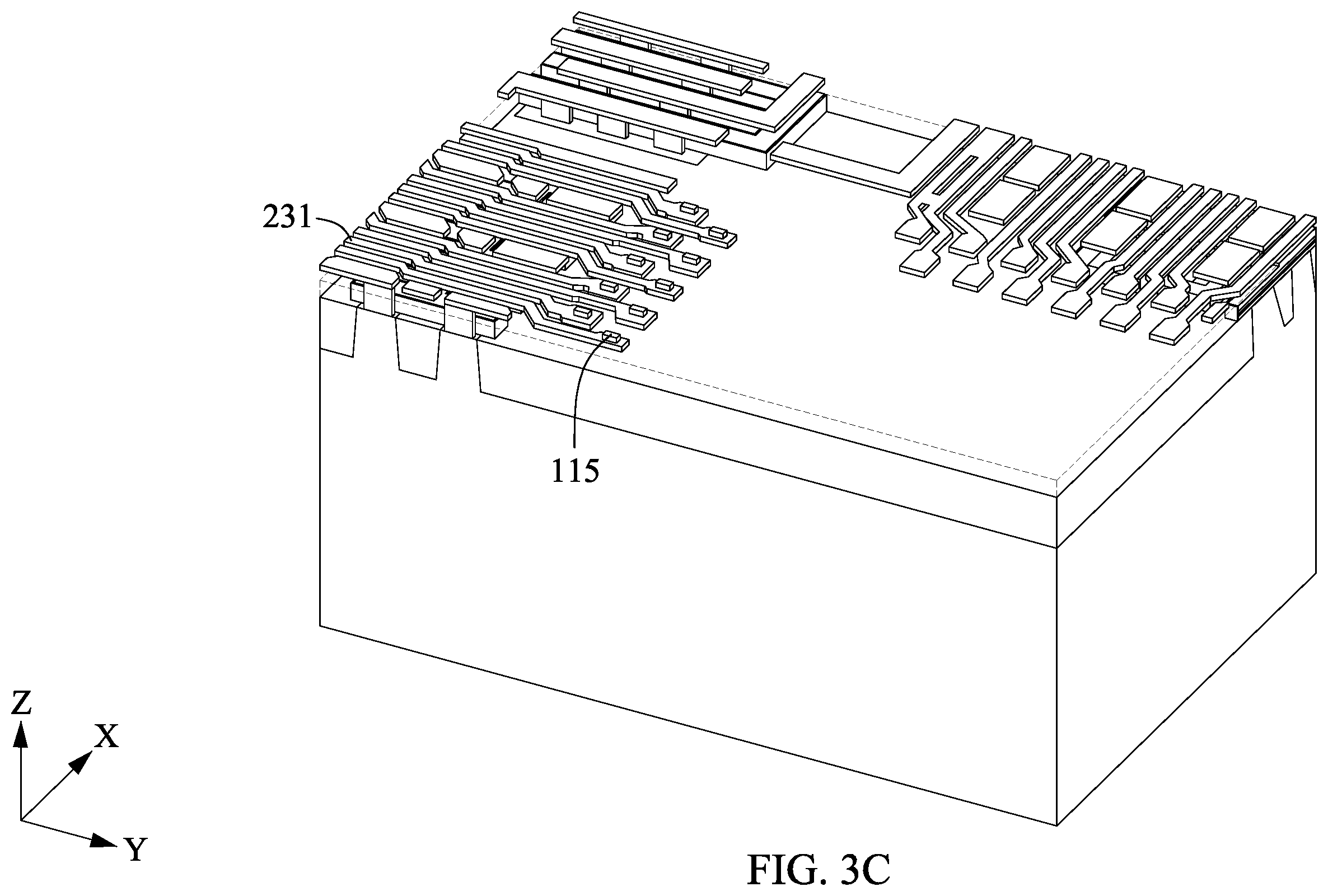 Patent US12610531 Figure 8 – Semiconductor device having trench capacitors formed on channel structures and methods for manufacturing the same