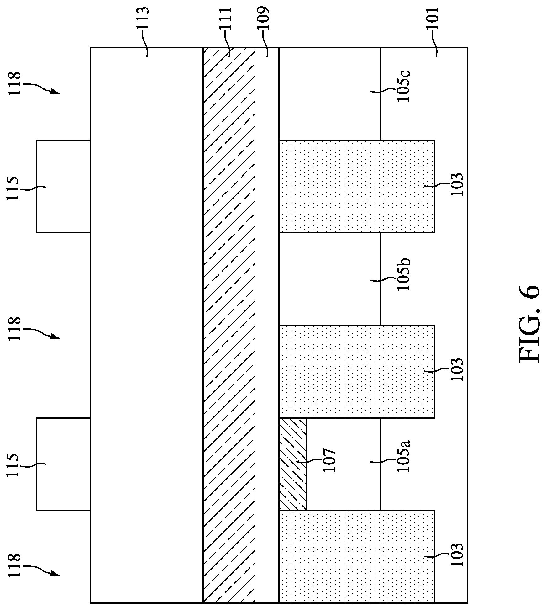Patent US12610534 Figure 6 – Memory device with air gap and method for preparing the same