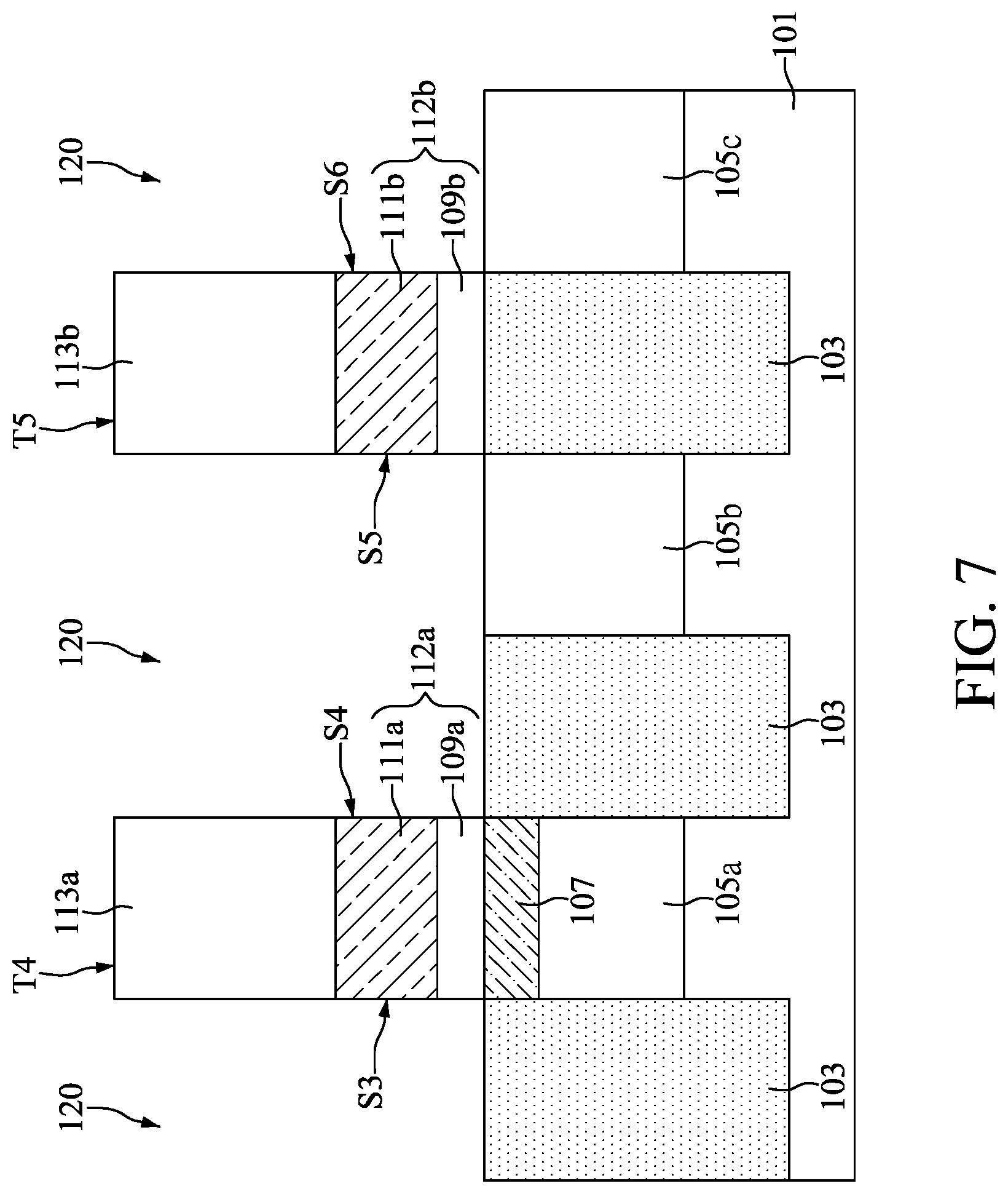 Patent US12610534 Figure 7 – Memory device with air gap and method for preparing the same