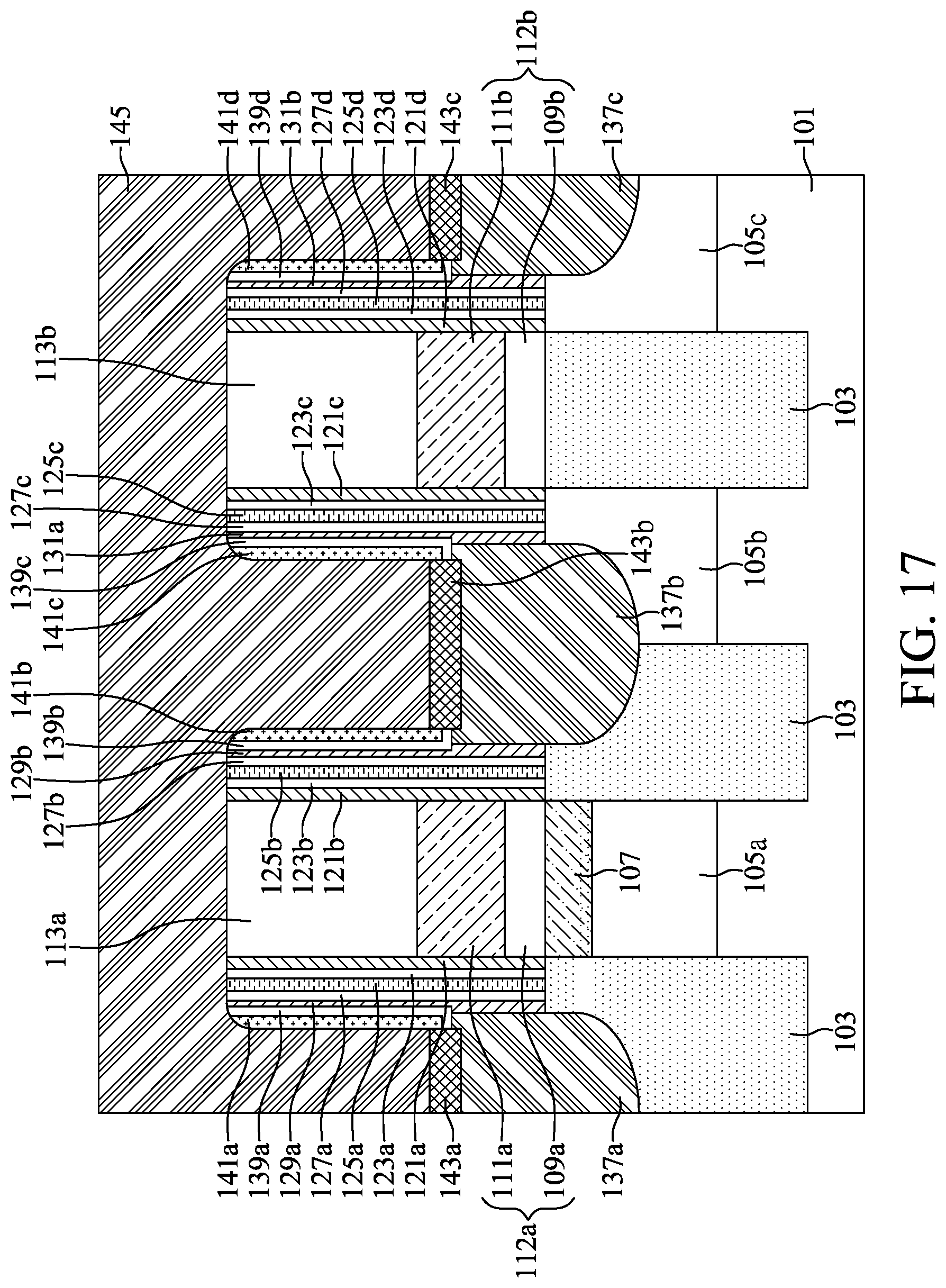 Patent US12610534 Figure 17 – Memory device with air gap and method for preparing the same
