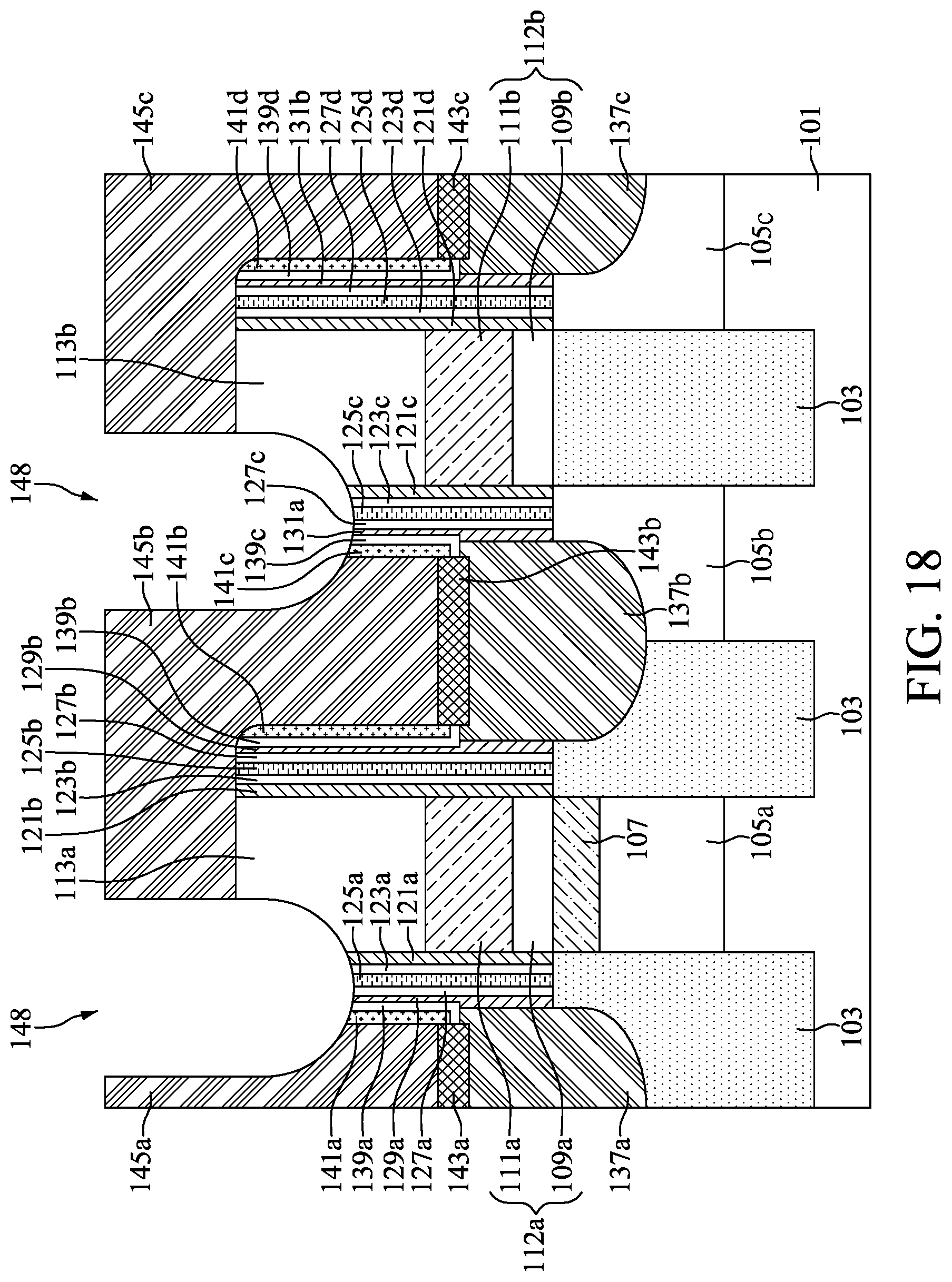 Patent US12610534 Figure 18 – Memory device with air gap and method for preparing the same