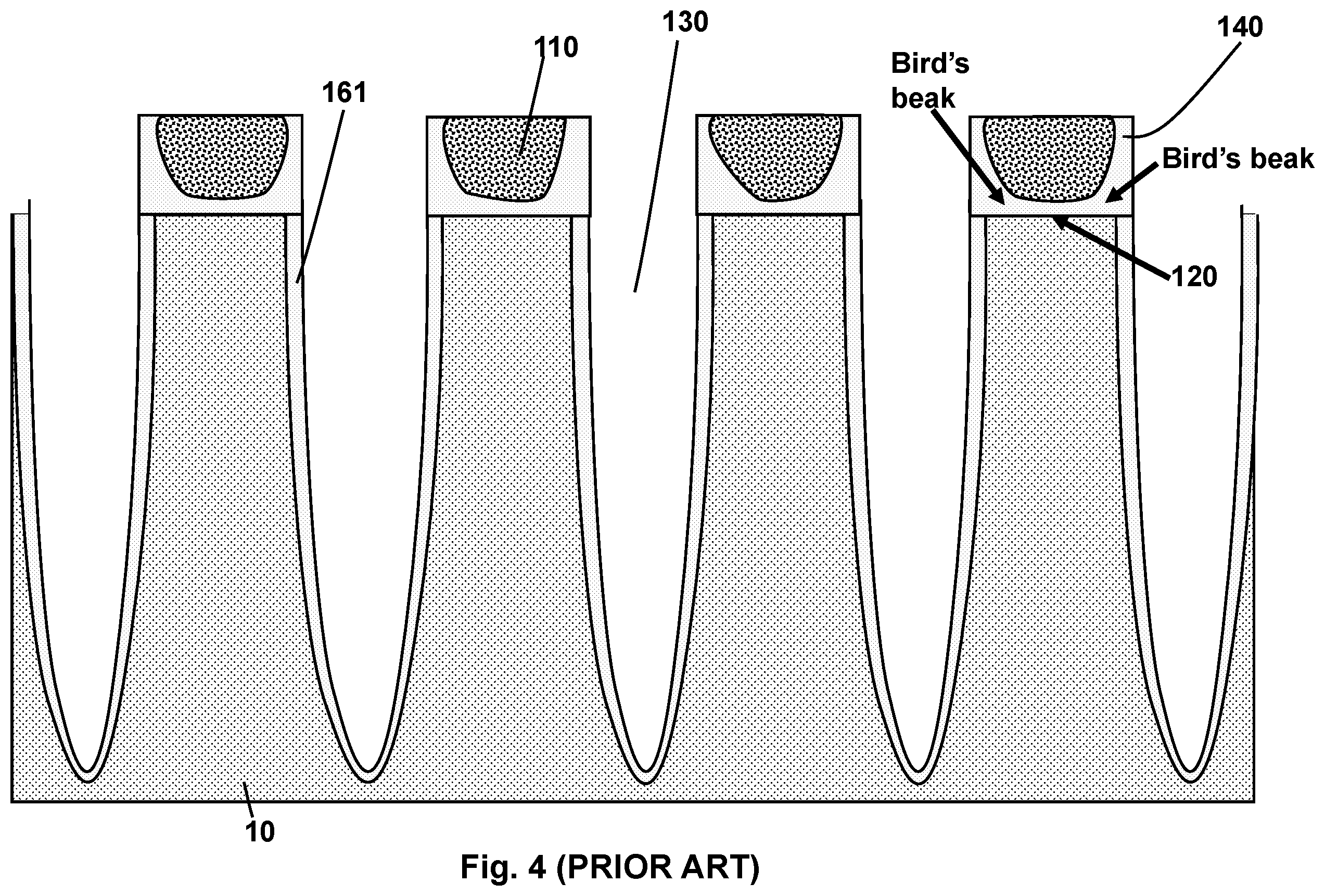 Patent US12610543 Figure 4 – Self-aligned floating gate formation in nonvolatile memory device fabrication