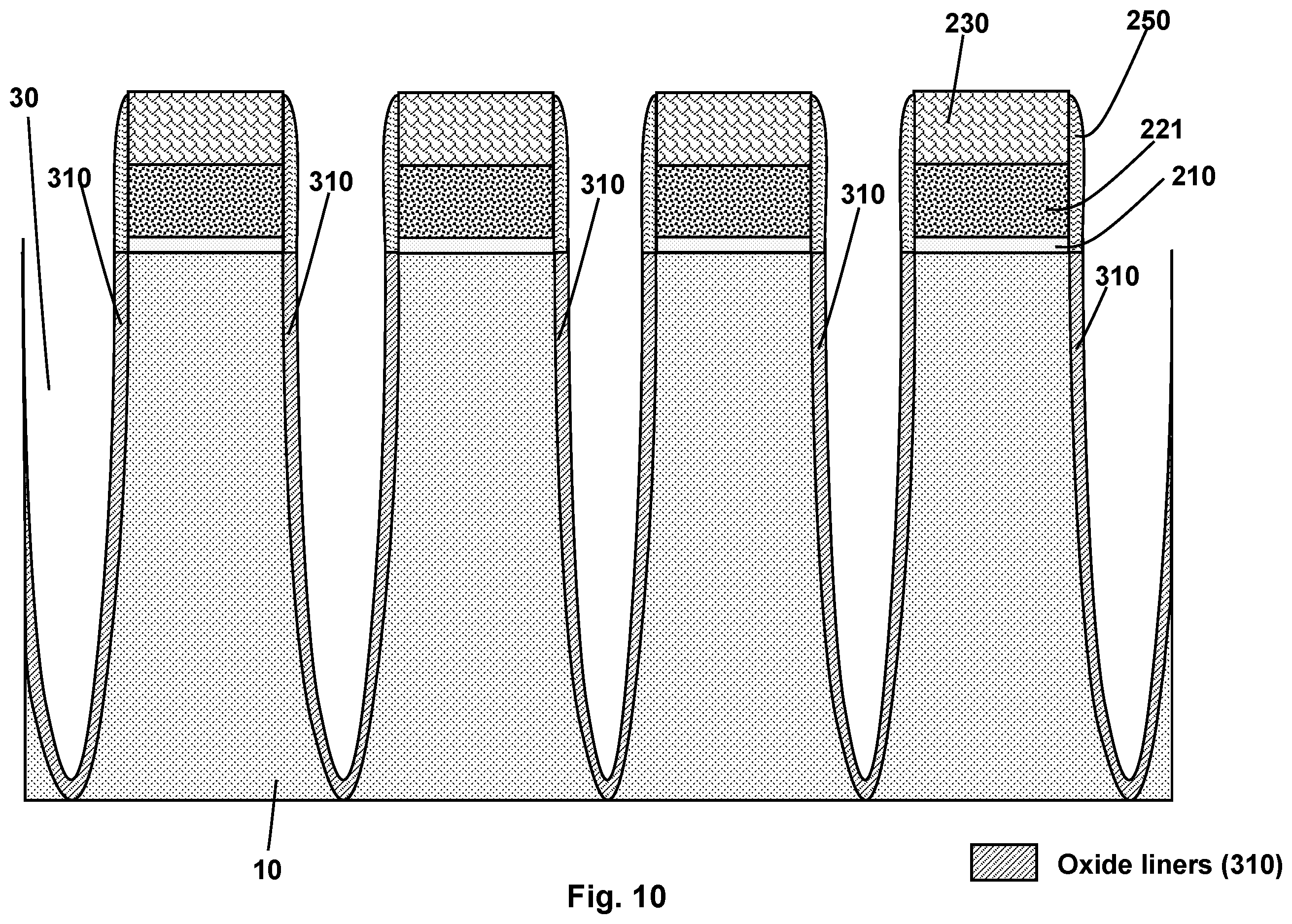 Patent US12610543 Figure 10 – Self-aligned floating gate formation in nonvolatile memory device fabrication