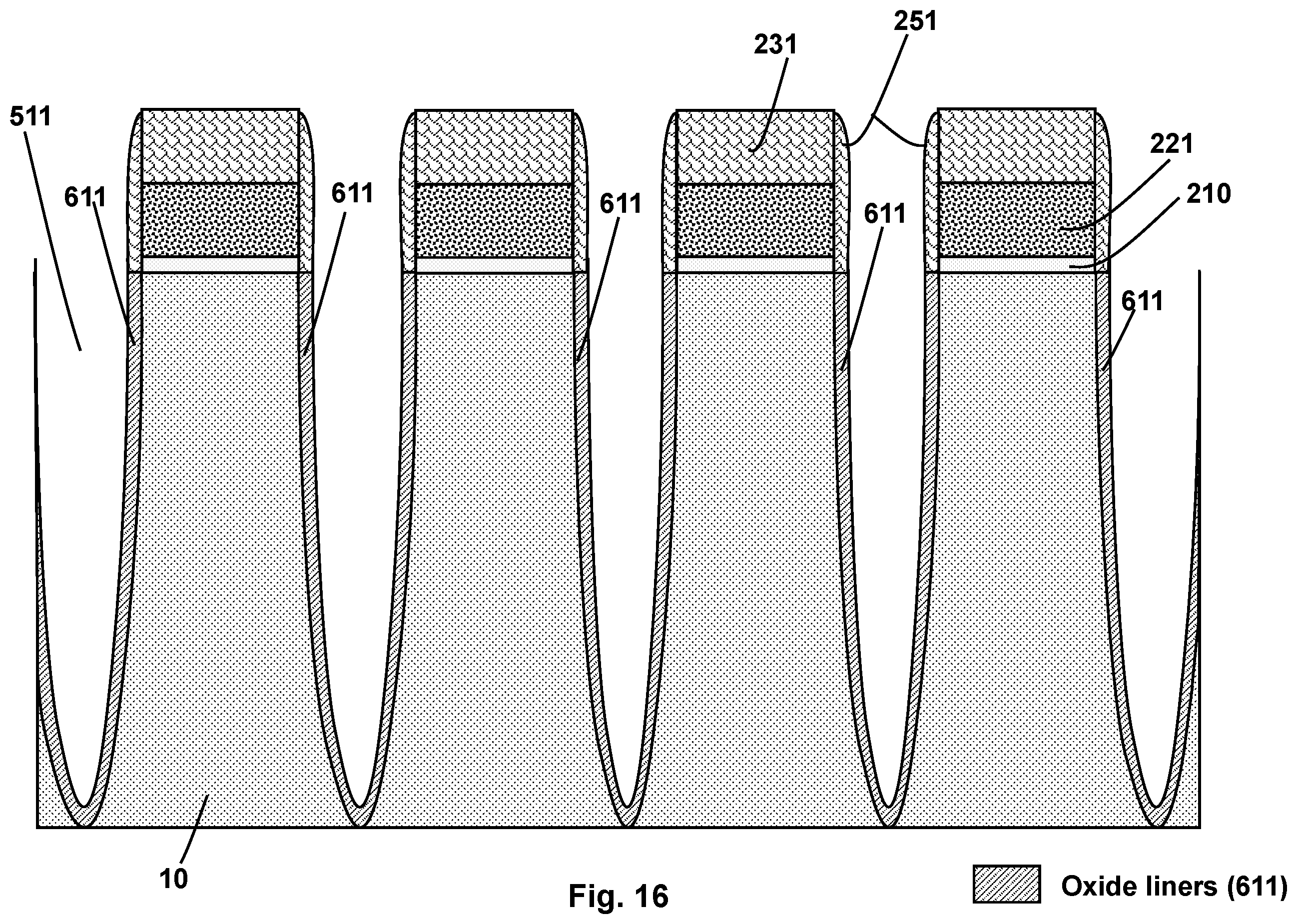 Patent US12610543 Figure 16 – Self-aligned floating gate formation in nonvolatile memory device fabrication
