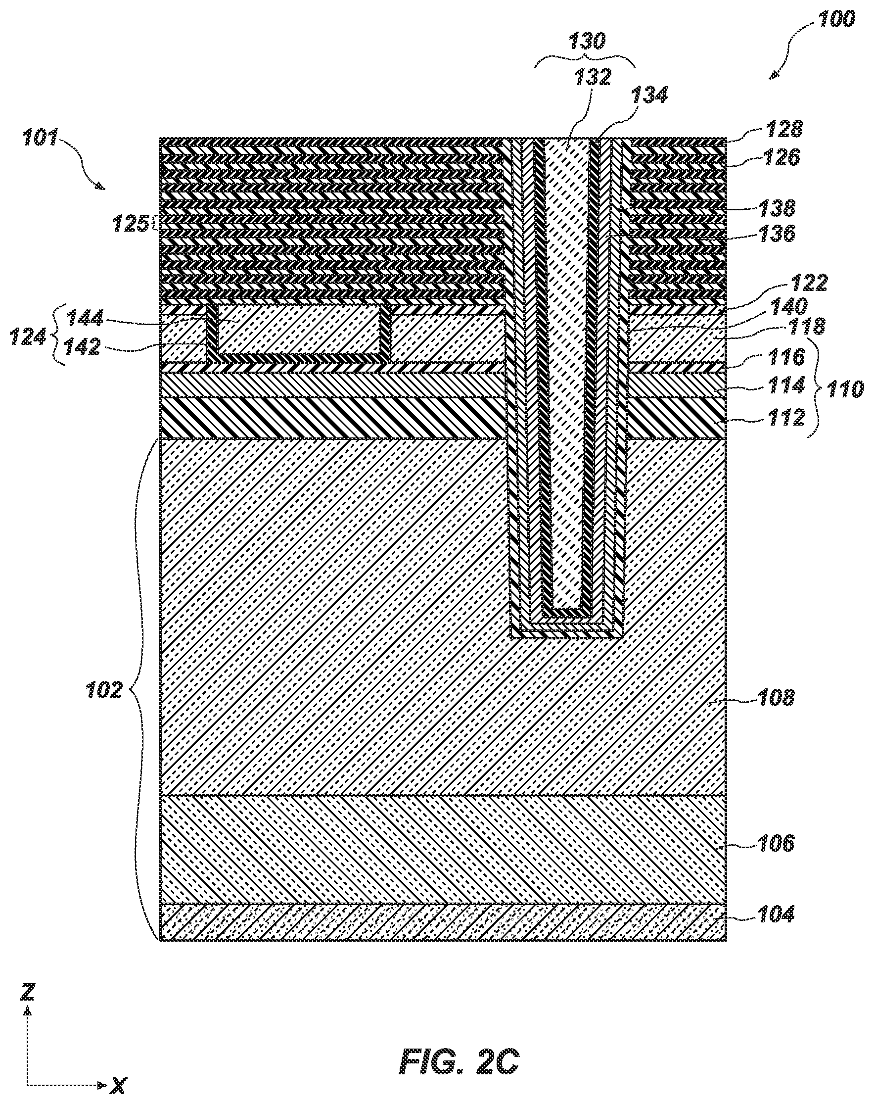 Patent US12610546 Figure 4 – Electronic devices including an implant structure, for protection against corrosion, and related systems and methods