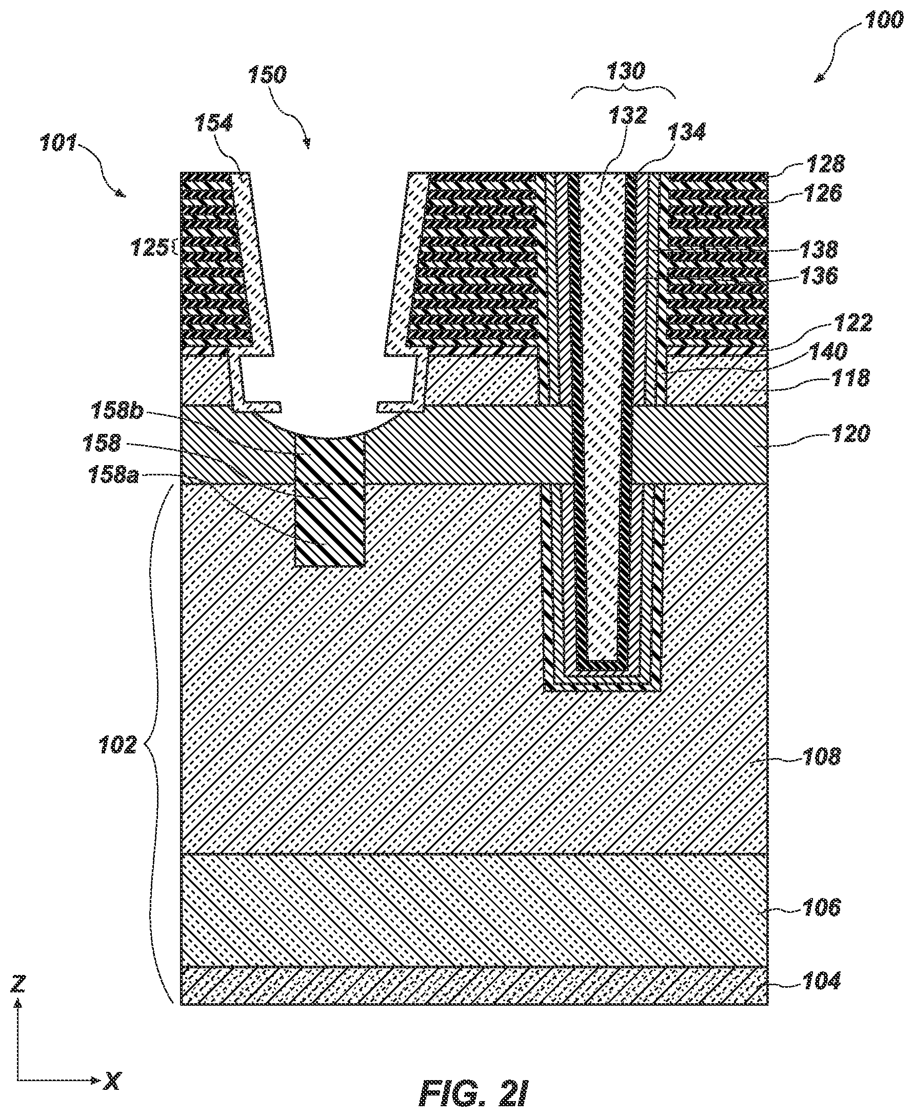 Patent US12610546 Figure 10 – Electronic devices including an implant structure, for protection against corrosion, and related systems and methods