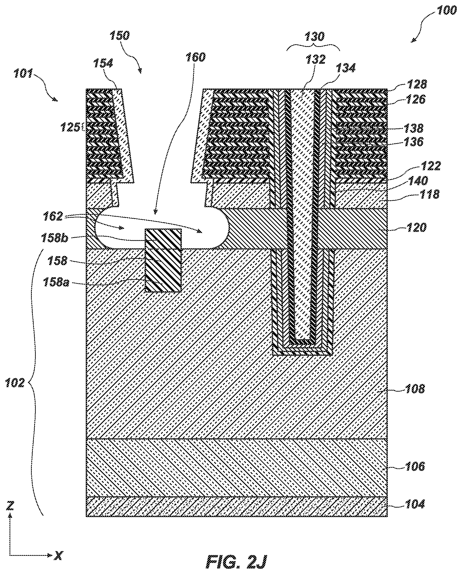 Patent US12610546 Figure 11 – Electronic devices including an implant structure, for protection against corrosion, and related systems and methods