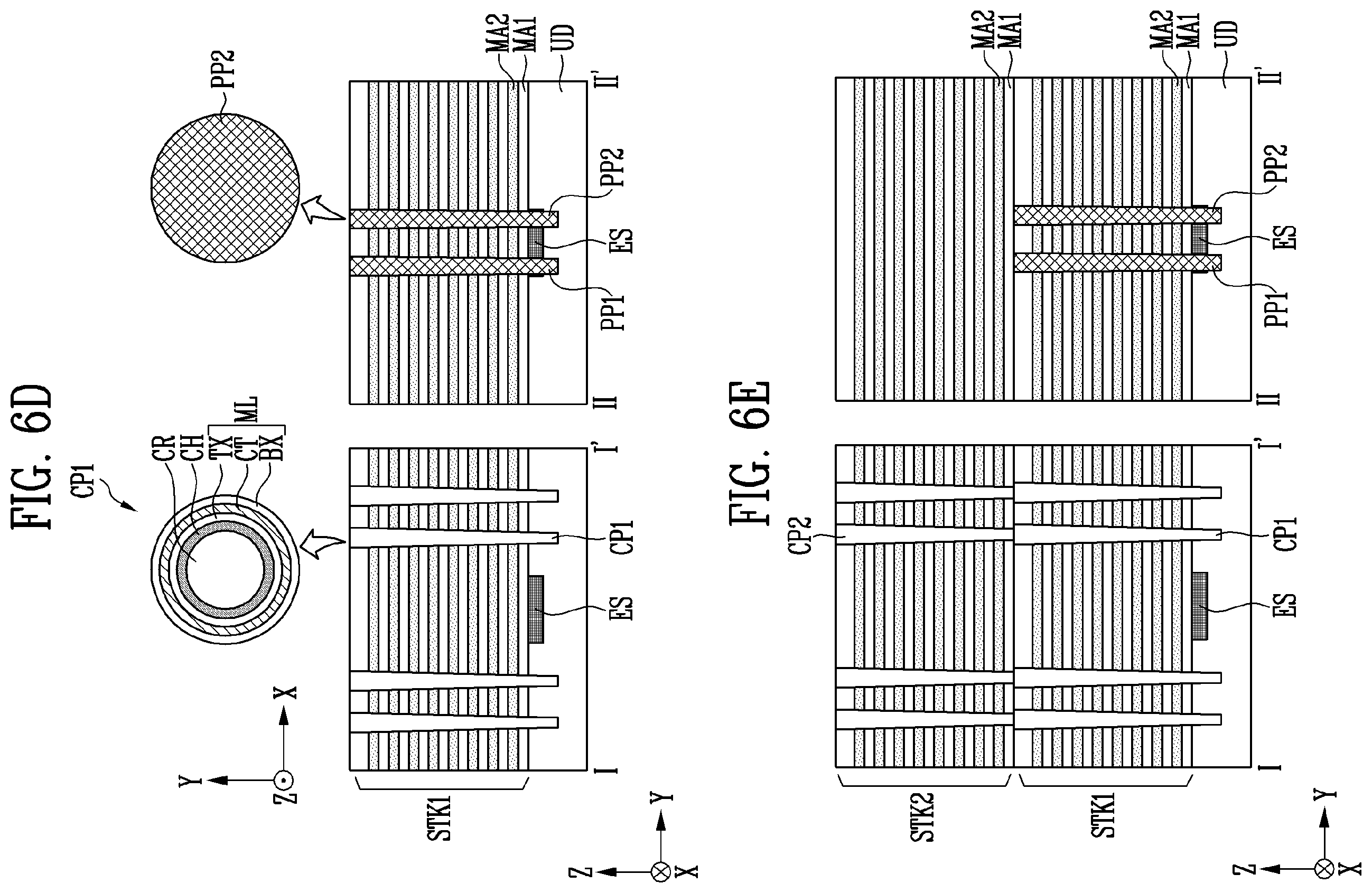 Patent US12610550 Figure 7 – Memory device with defect-free slits