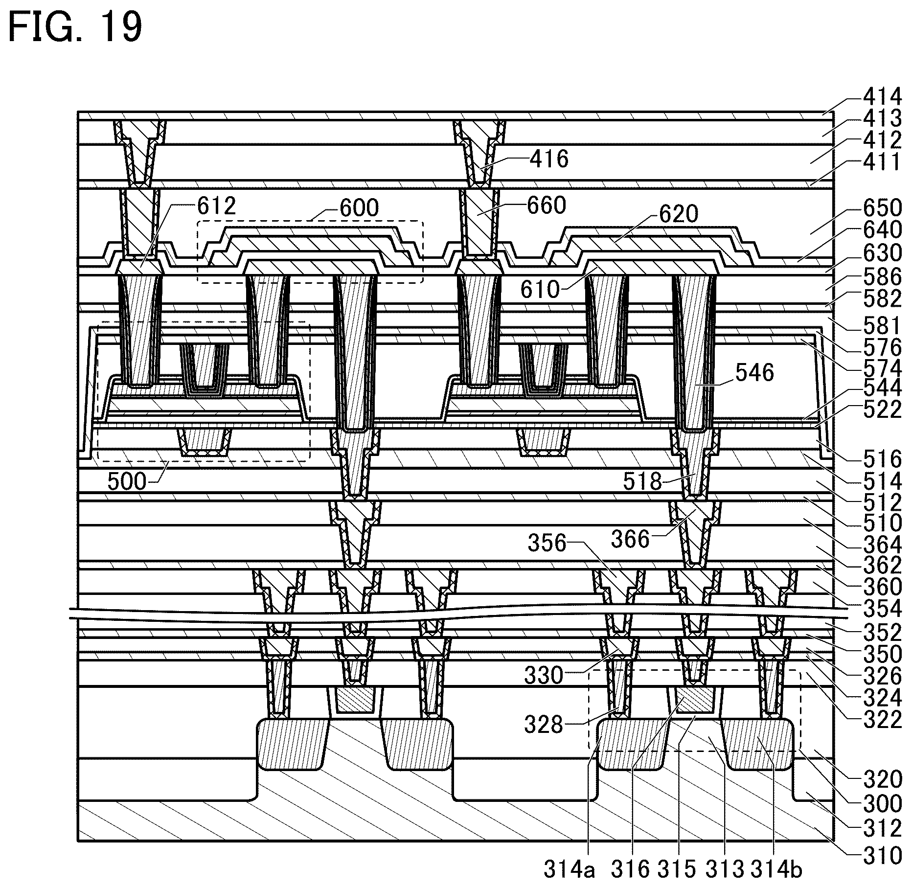 Patent US12610553 Figure 19 – Semiconductor device and electronic device