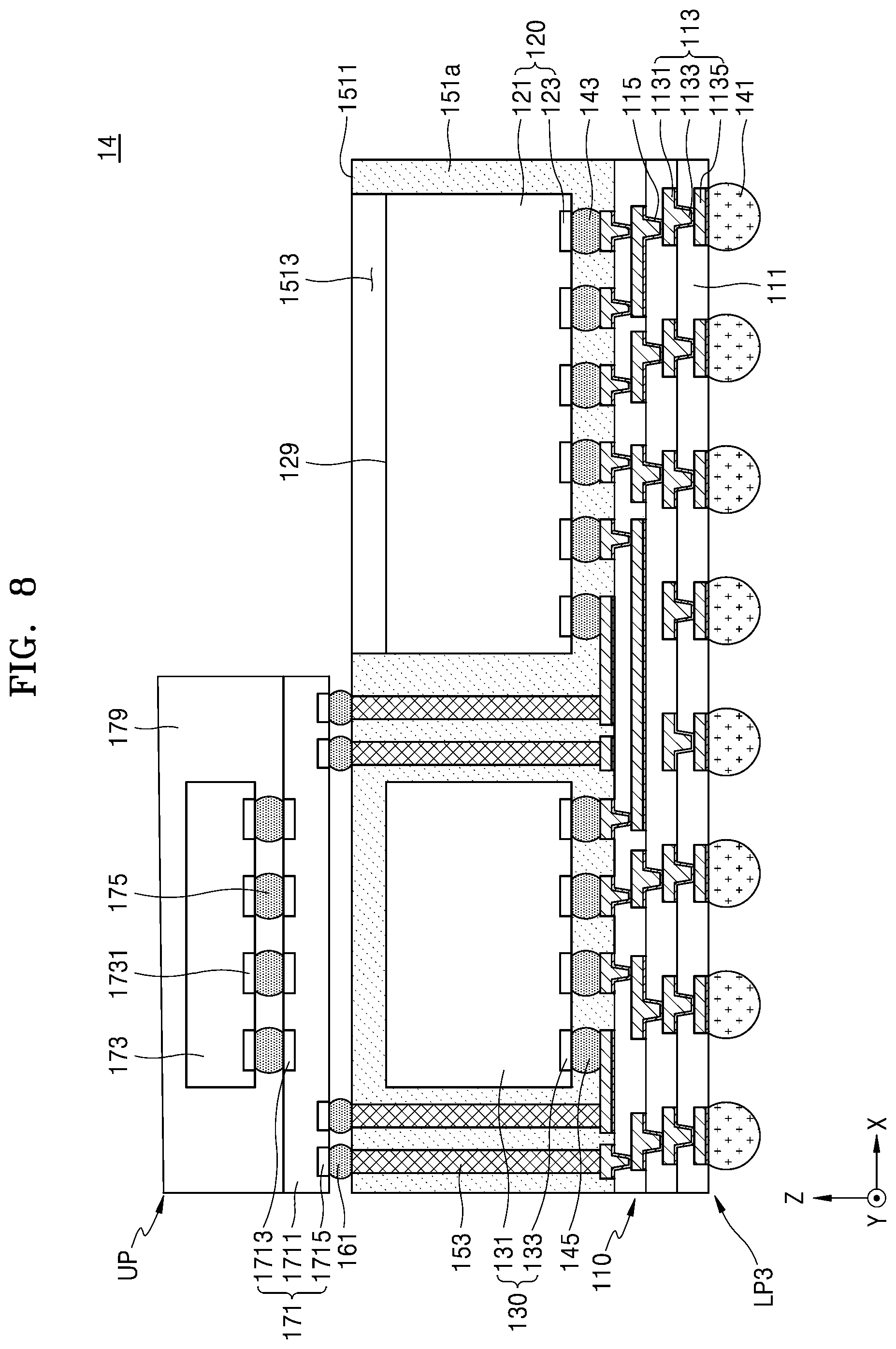 Patent US12610560 Figure 15 – Semiconductor package