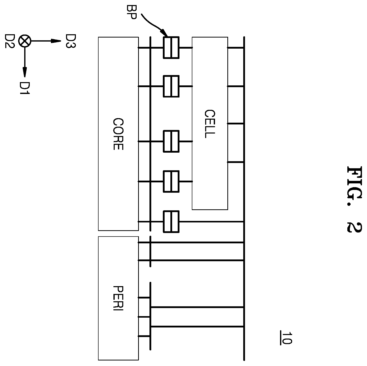 Patent US12610561 Figure 2 – Method for fabricating a semiconductor device having back gate electrodes, active layers, and data lines