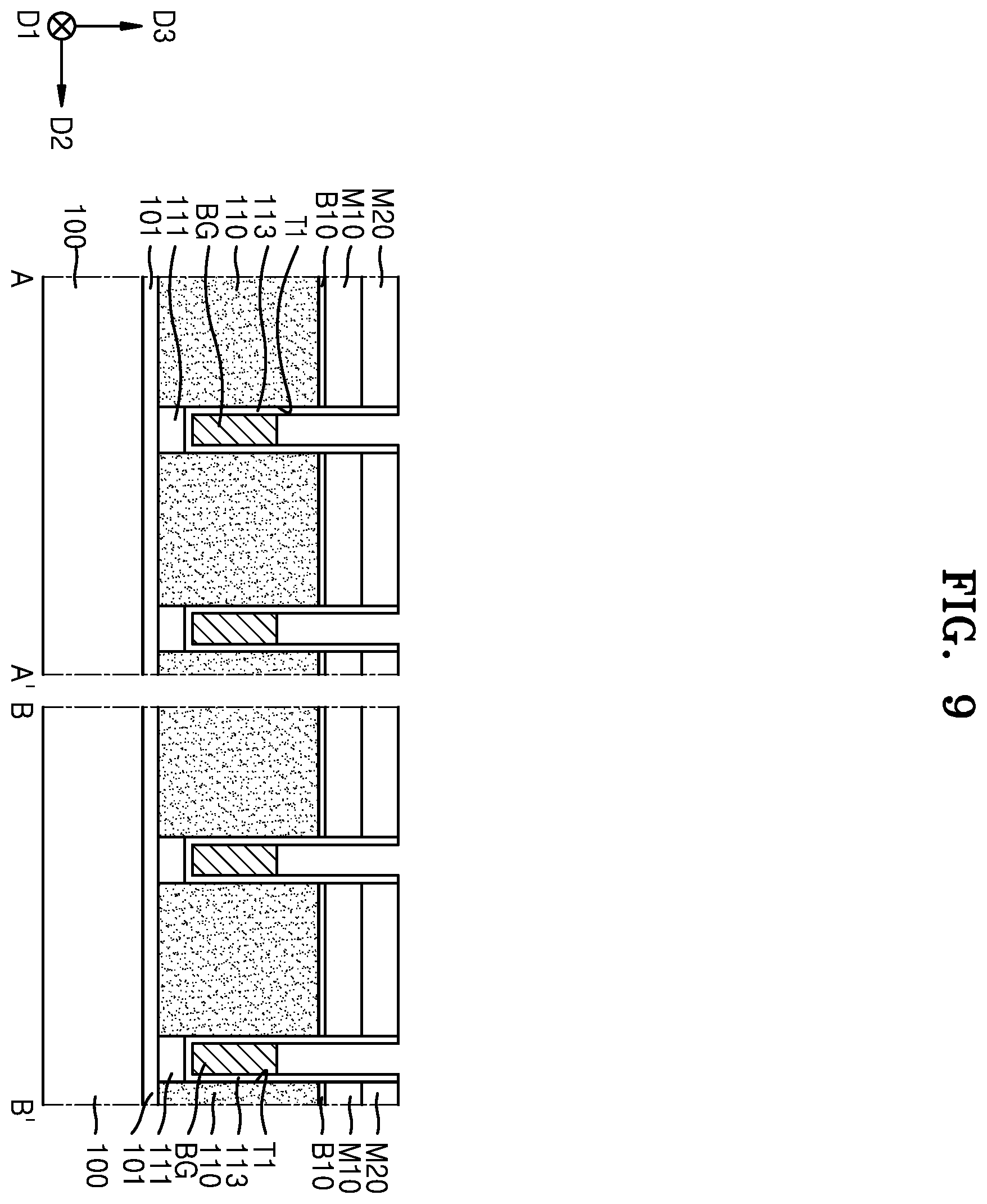 Patent US12610561 Figure 9 – Method for fabricating a semiconductor device having back gate electrodes, active layers, and data lines