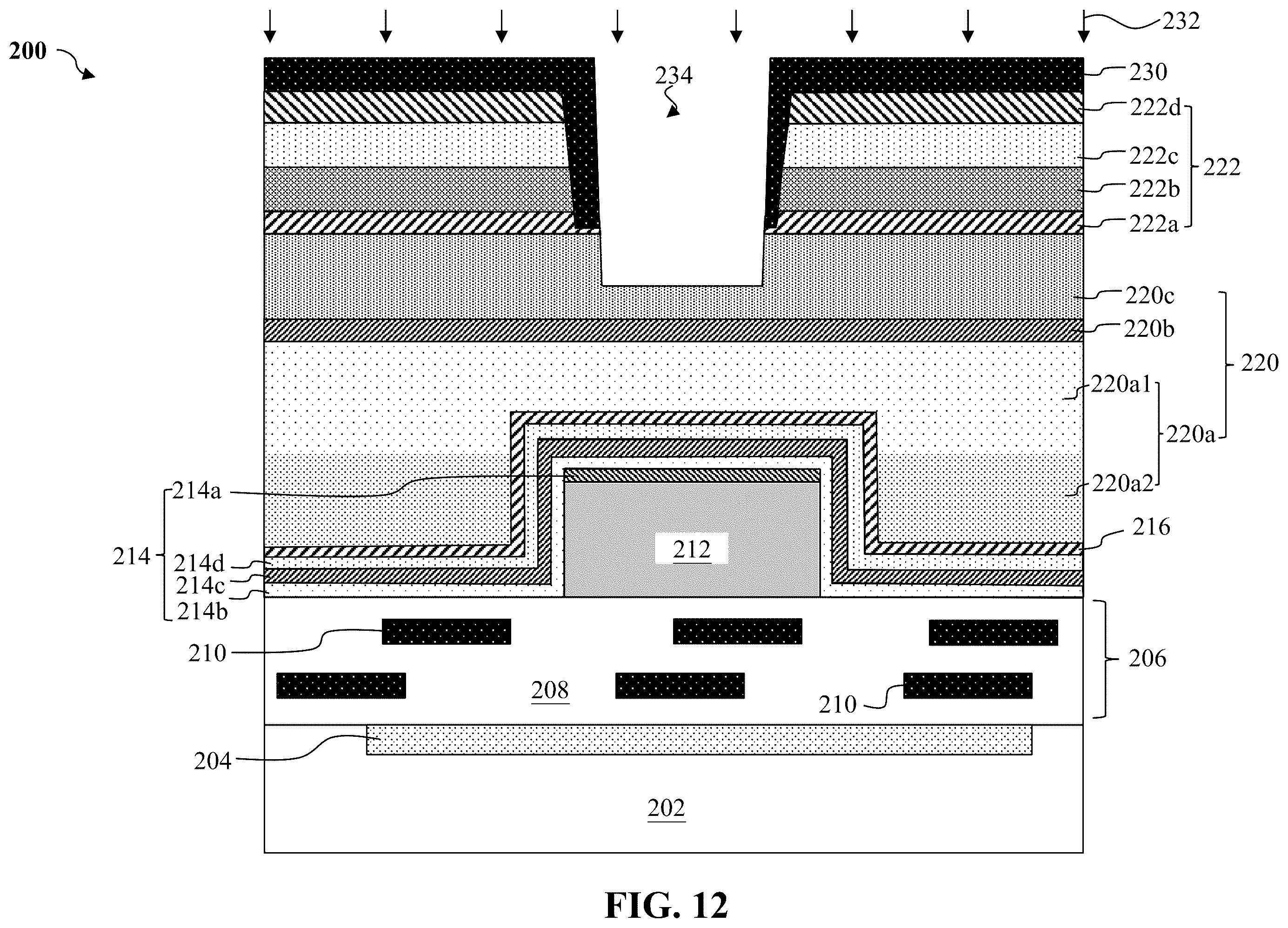 Patent US12610562 Figure 12 – Methods of forming bonding structures