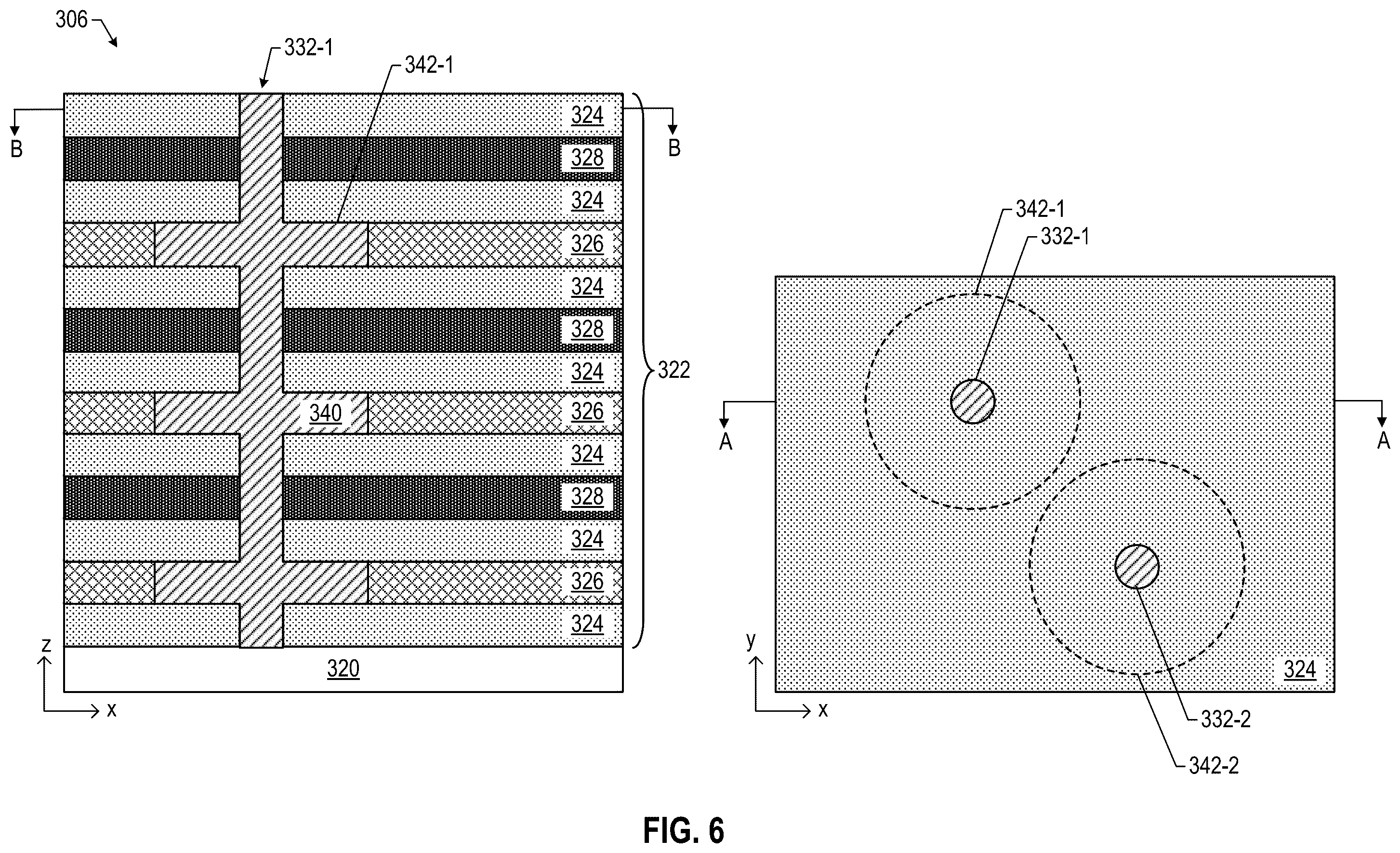 Patent US12610565 Figure 5 – Three-dimensional interlocked corrugated capacitor structures