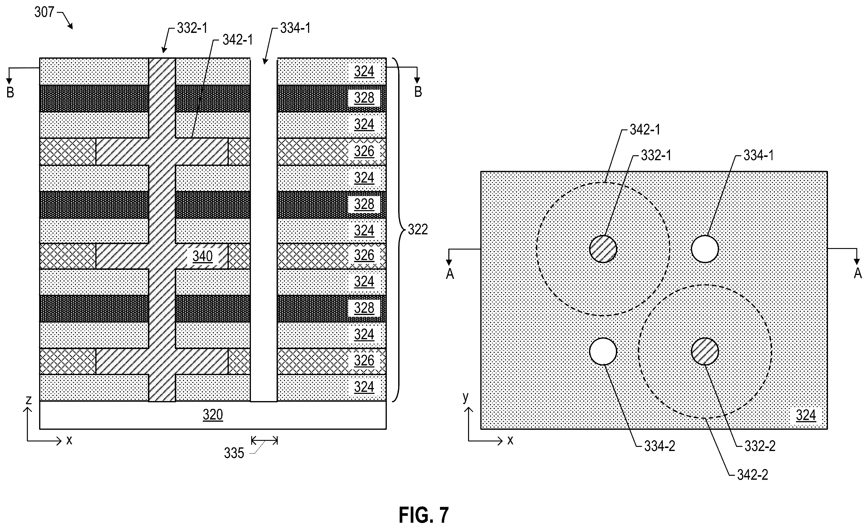Patent US12610565 Figure 6 – Three-dimensional interlocked corrugated capacitor structures