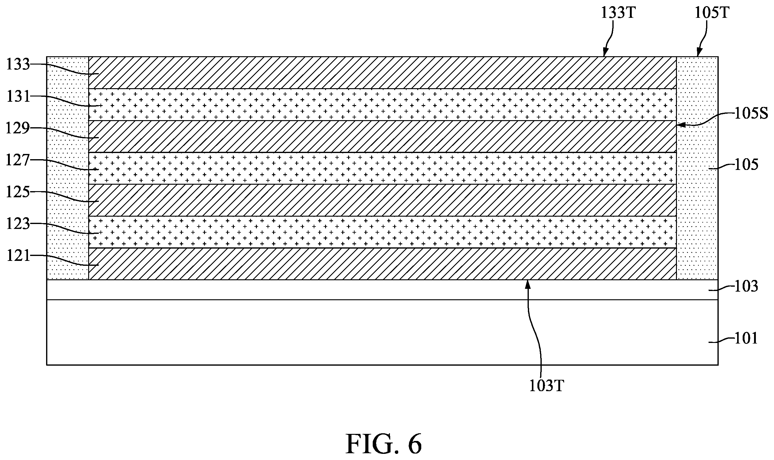 Patent US12610568 Figure 6 – Semiconductor device with electrode having step-shaped sidewall and method for preparing the same