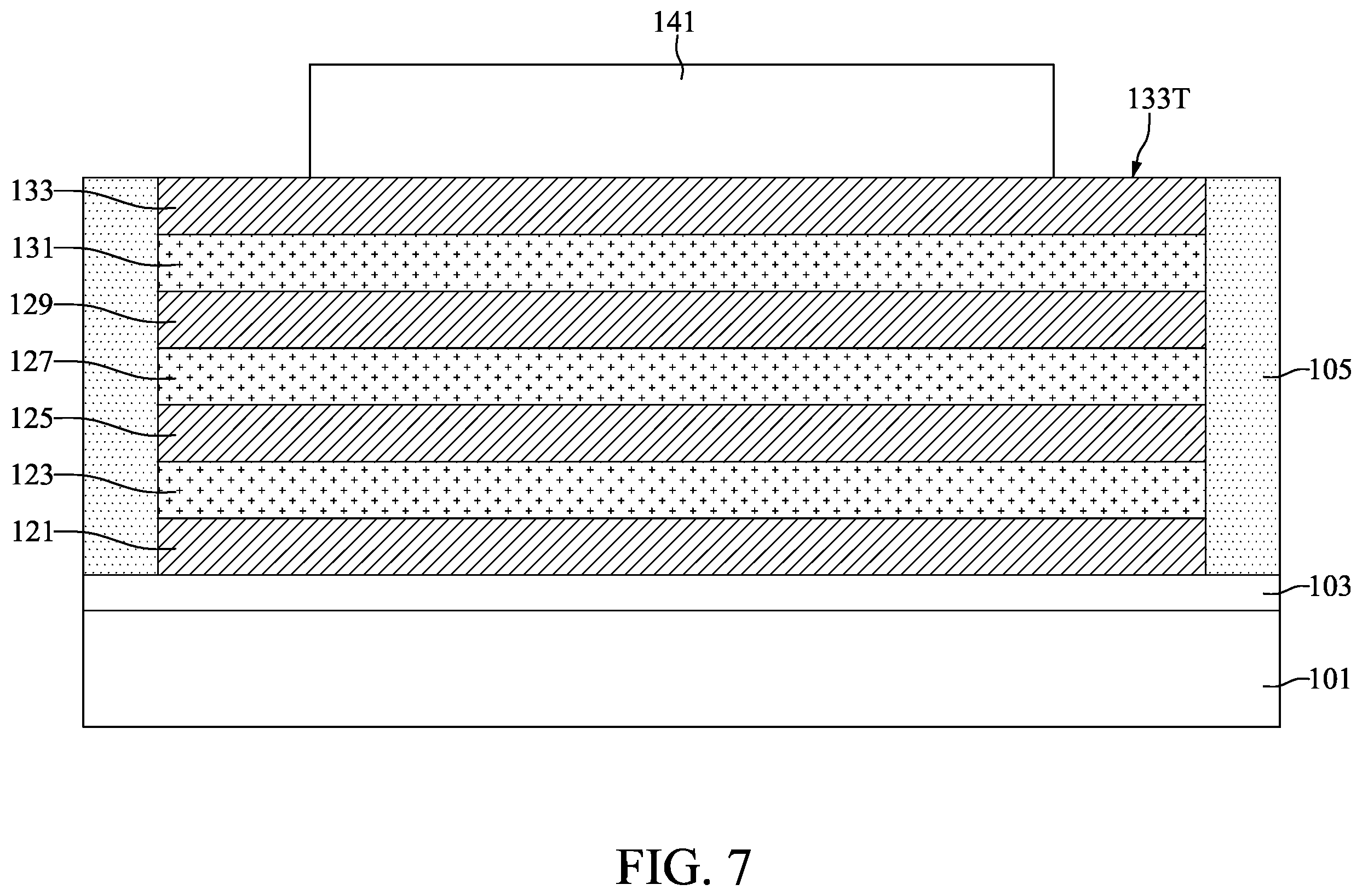 Patent US12610568 Figure 7 – Semiconductor device with electrode having step-shaped sidewall and method for preparing the same