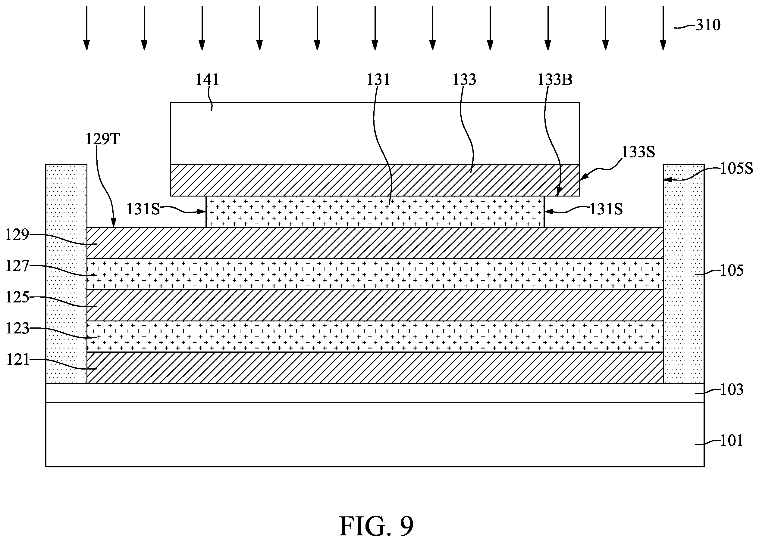 Patent US12610568 Figure 9 – Semiconductor device with electrode having step-shaped sidewall and method for preparing the same