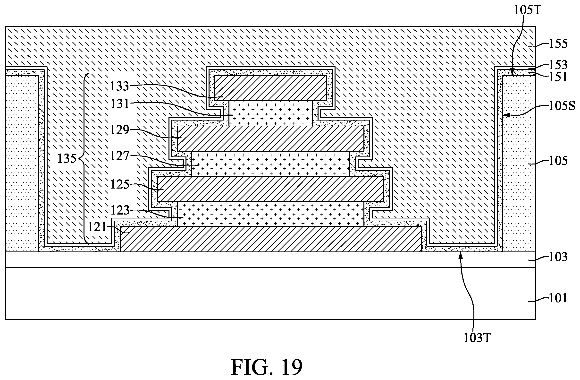 Patent US12610568 Figure 19 – Semiconductor device with electrode having step-shaped sidewall and method for preparing the same