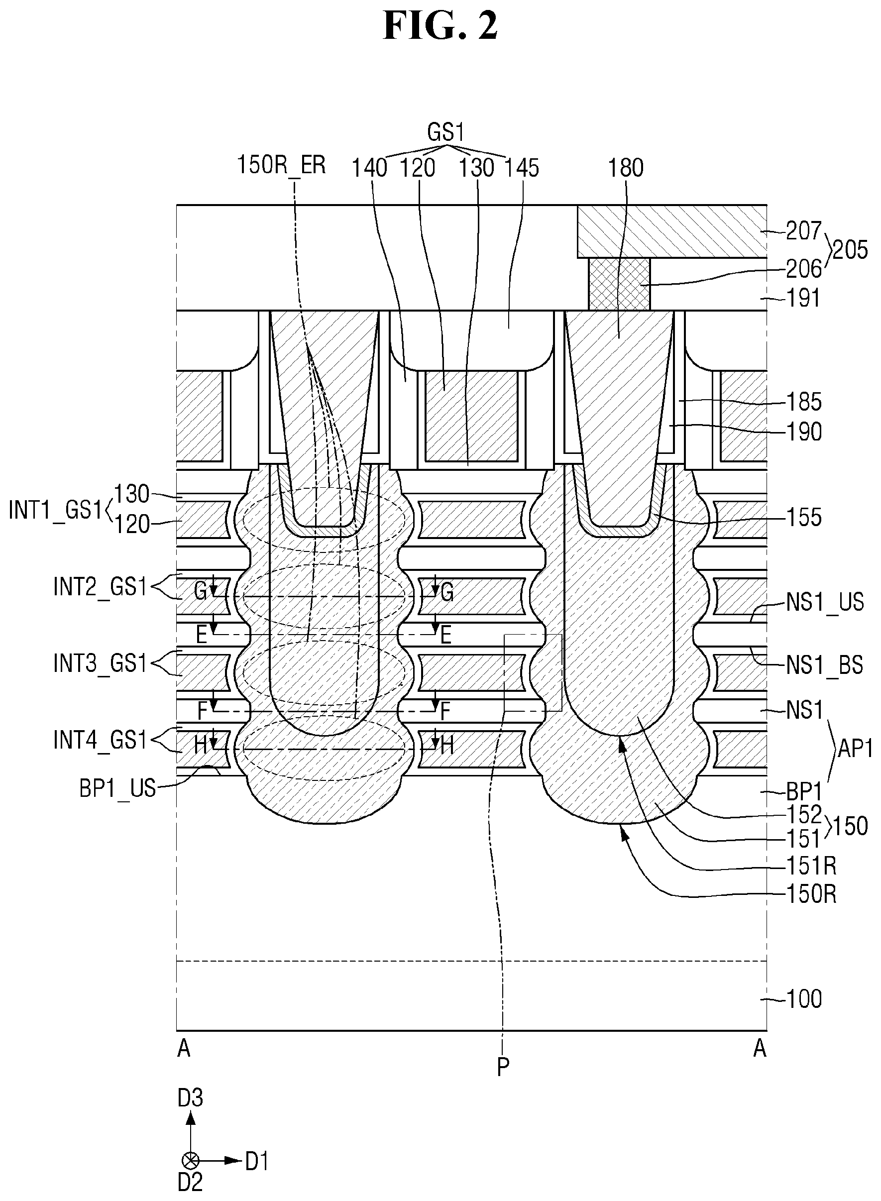 Patent US12610574 Figure 2 – Semiconductor device and method for manufacturing the same
