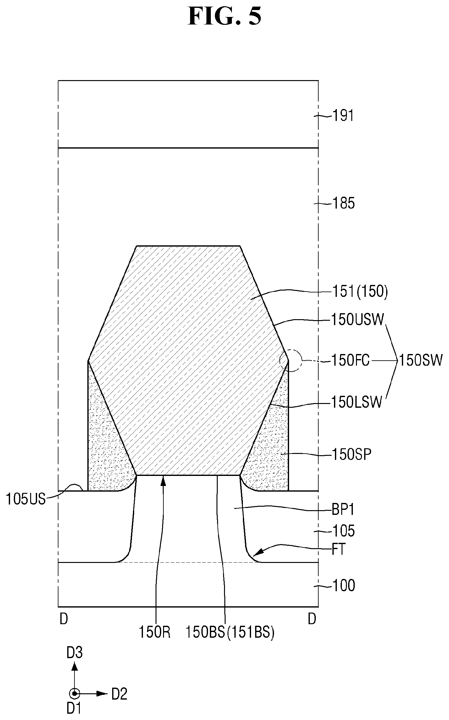 Patent US12610574 Figure 5 – Semiconductor device and method for manufacturing the same